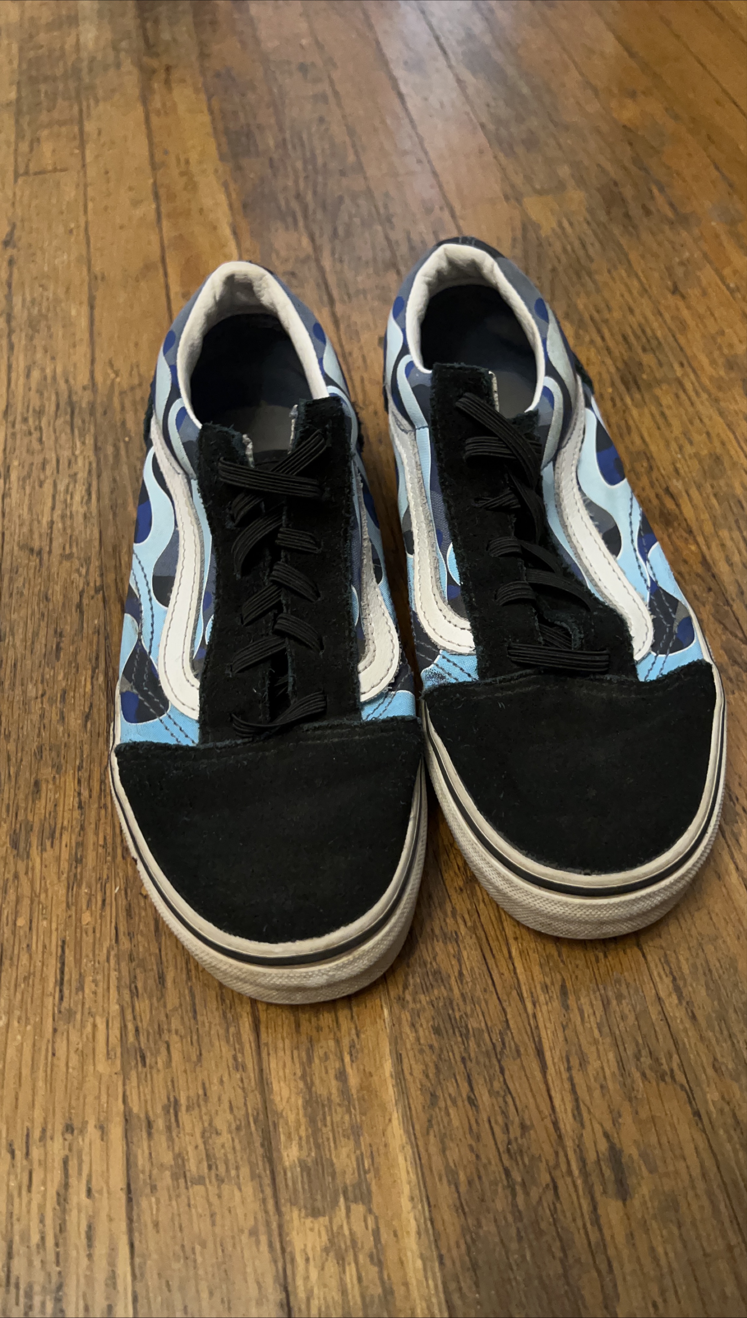 Vans Old Skool Blue Flame Shoes thumbnail