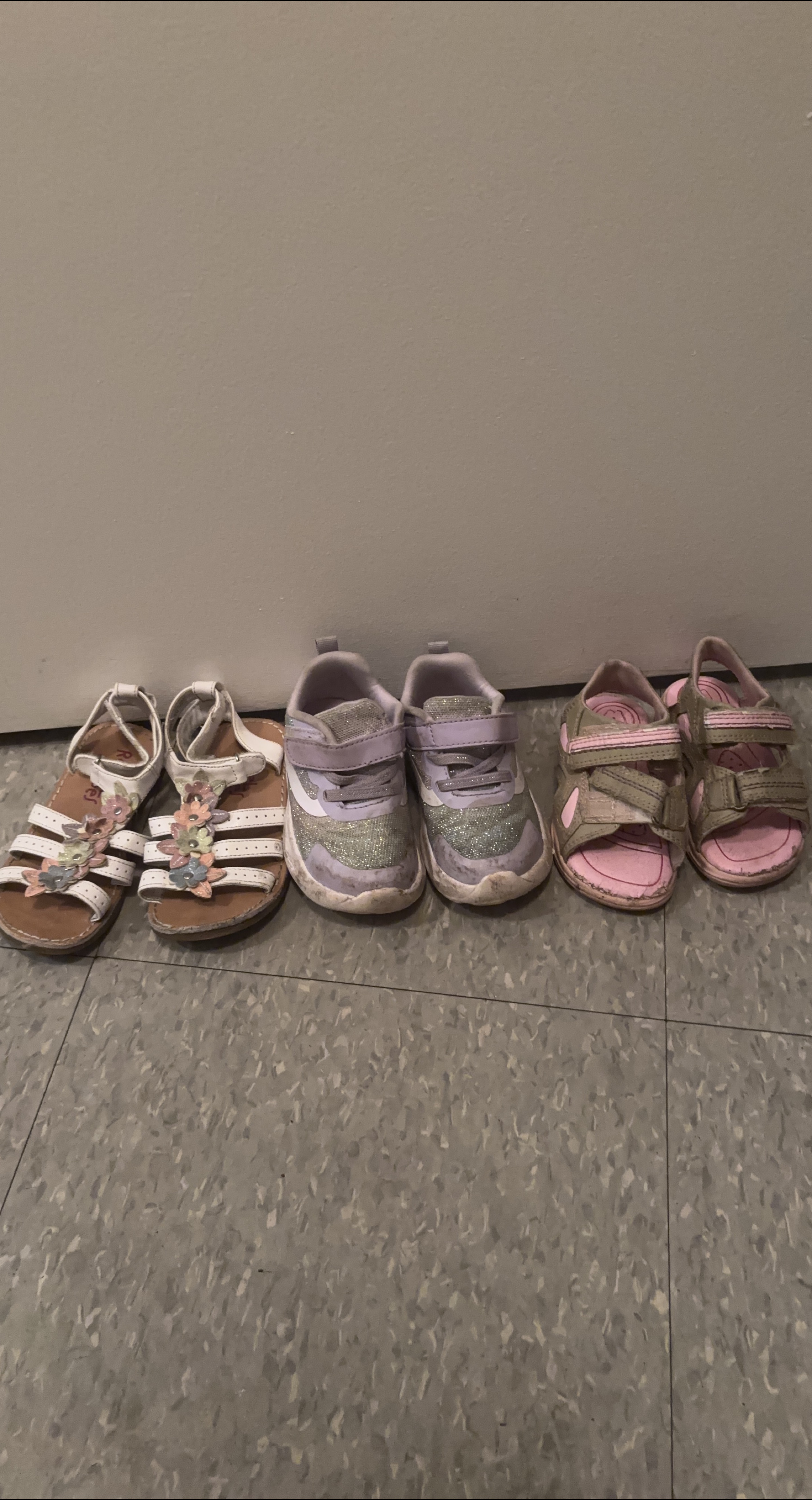 Toddler Girl Shoes Lot - Sandals & Sneakers thumbnail