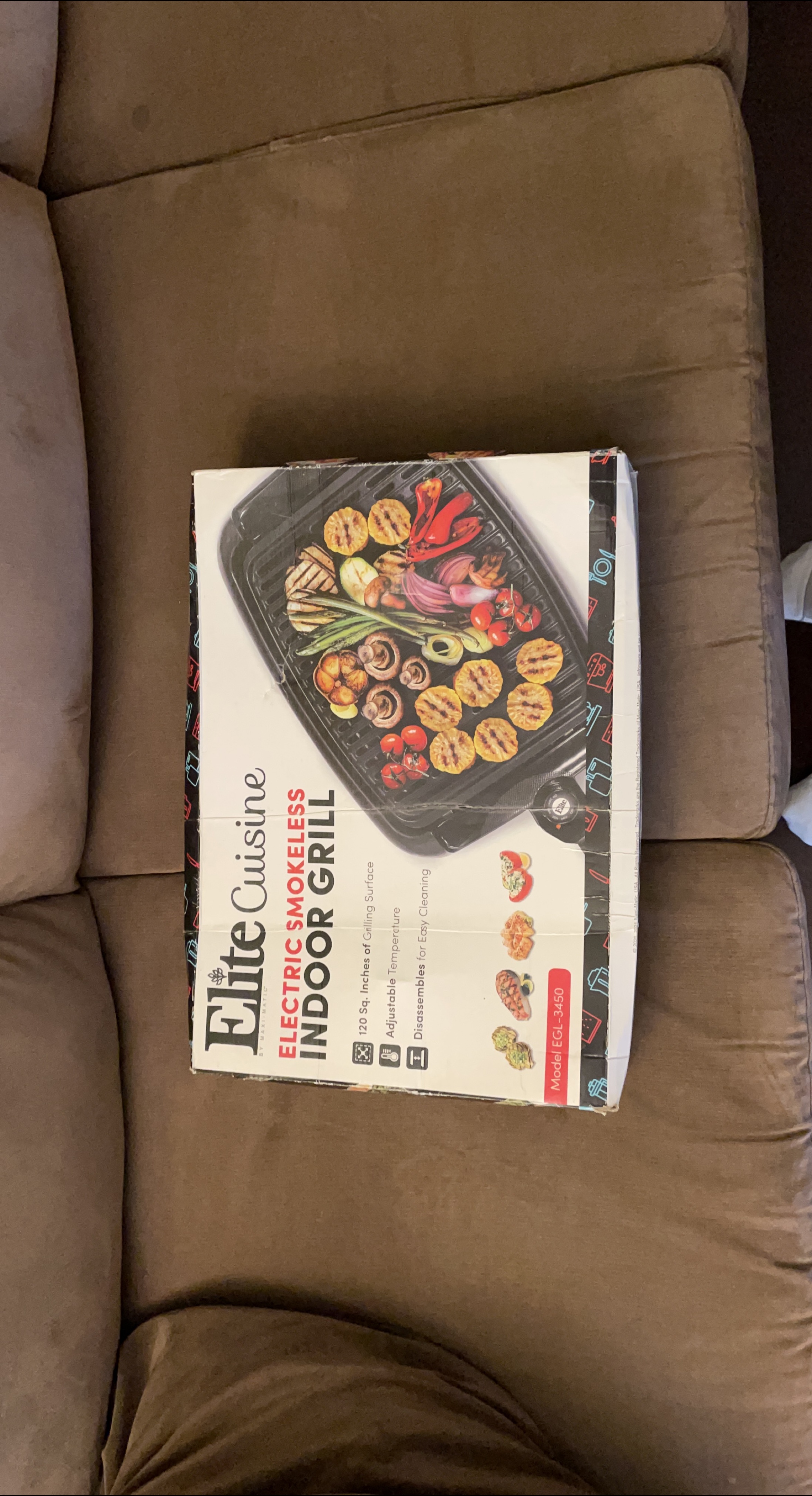 Elite Cuisine Electric Smokeless Indoor Grill - New in Box! thumbnail