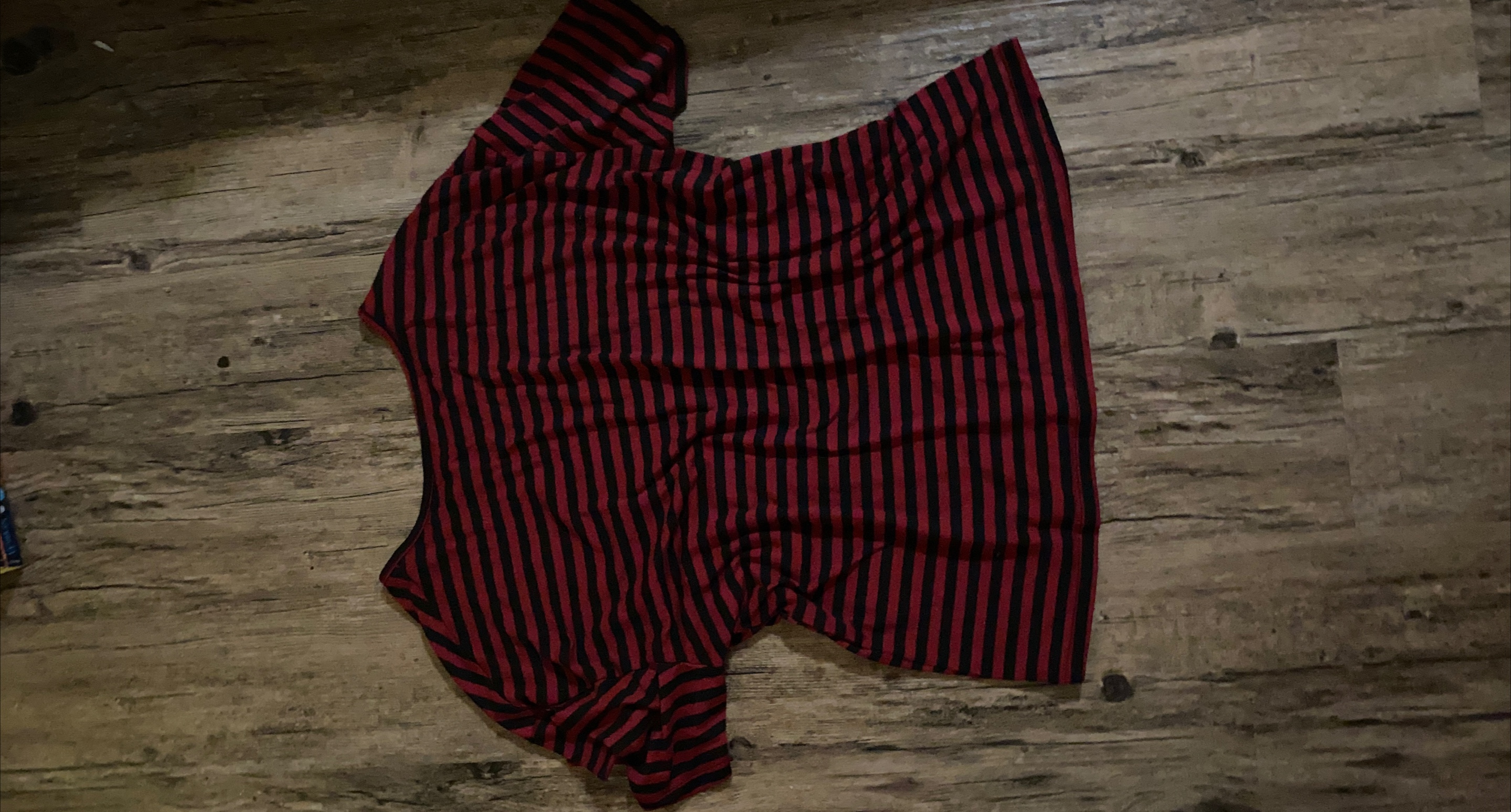 Striped Top - Red & Black thumbnail