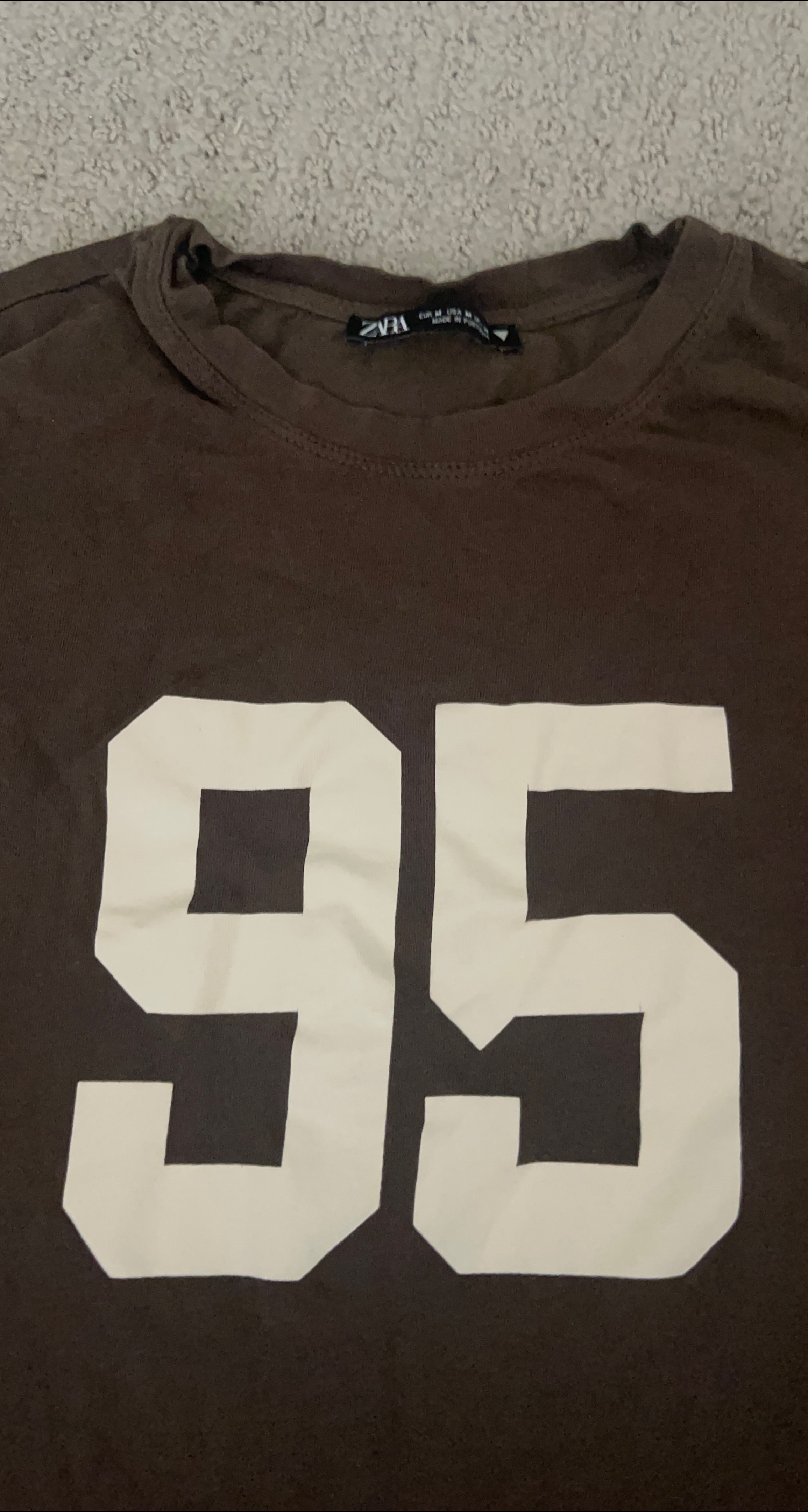 Zara Brown T-Shirt Size M thumbnail
