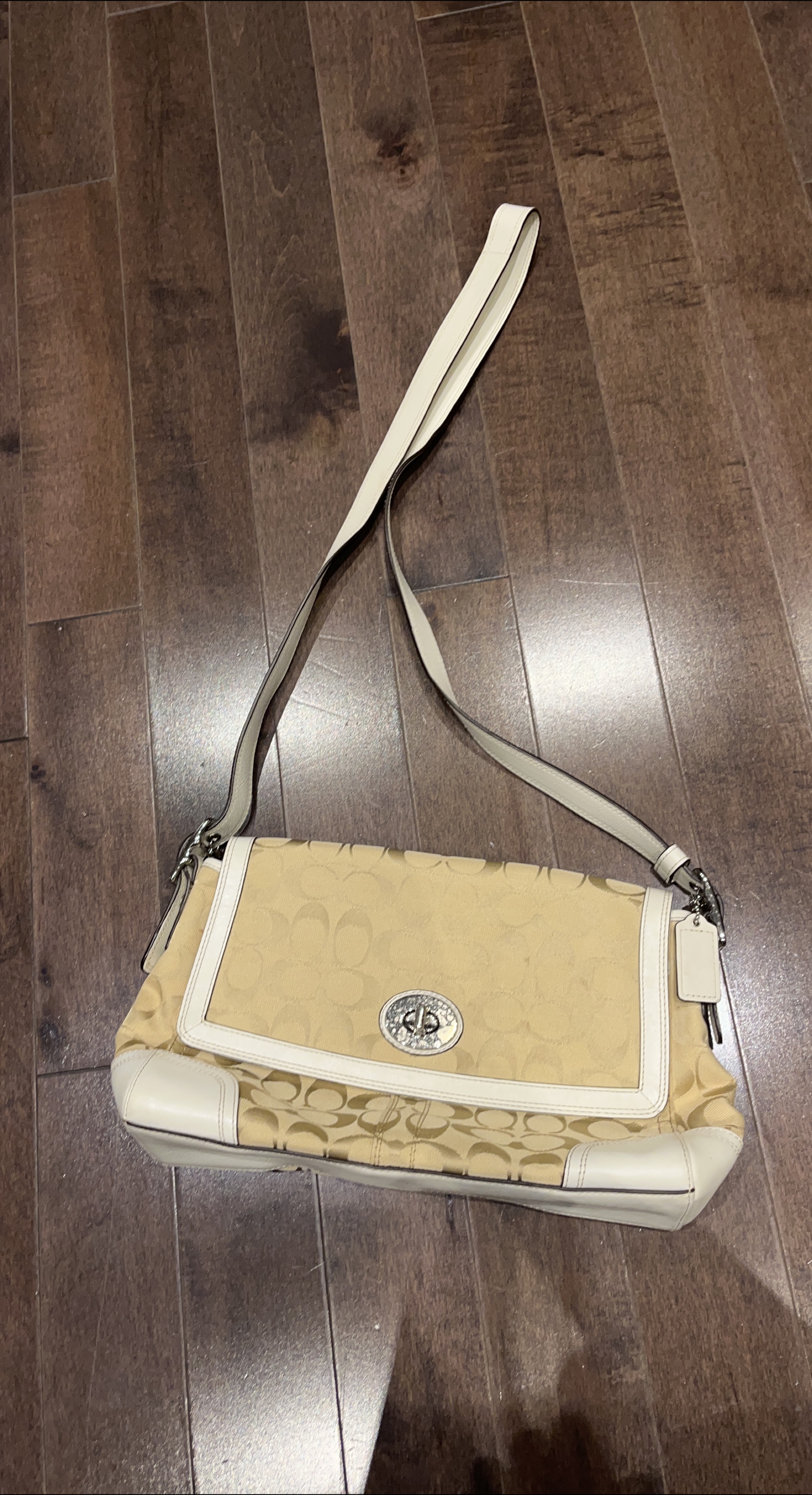Coach Beige Shoulder Bag thumbnail