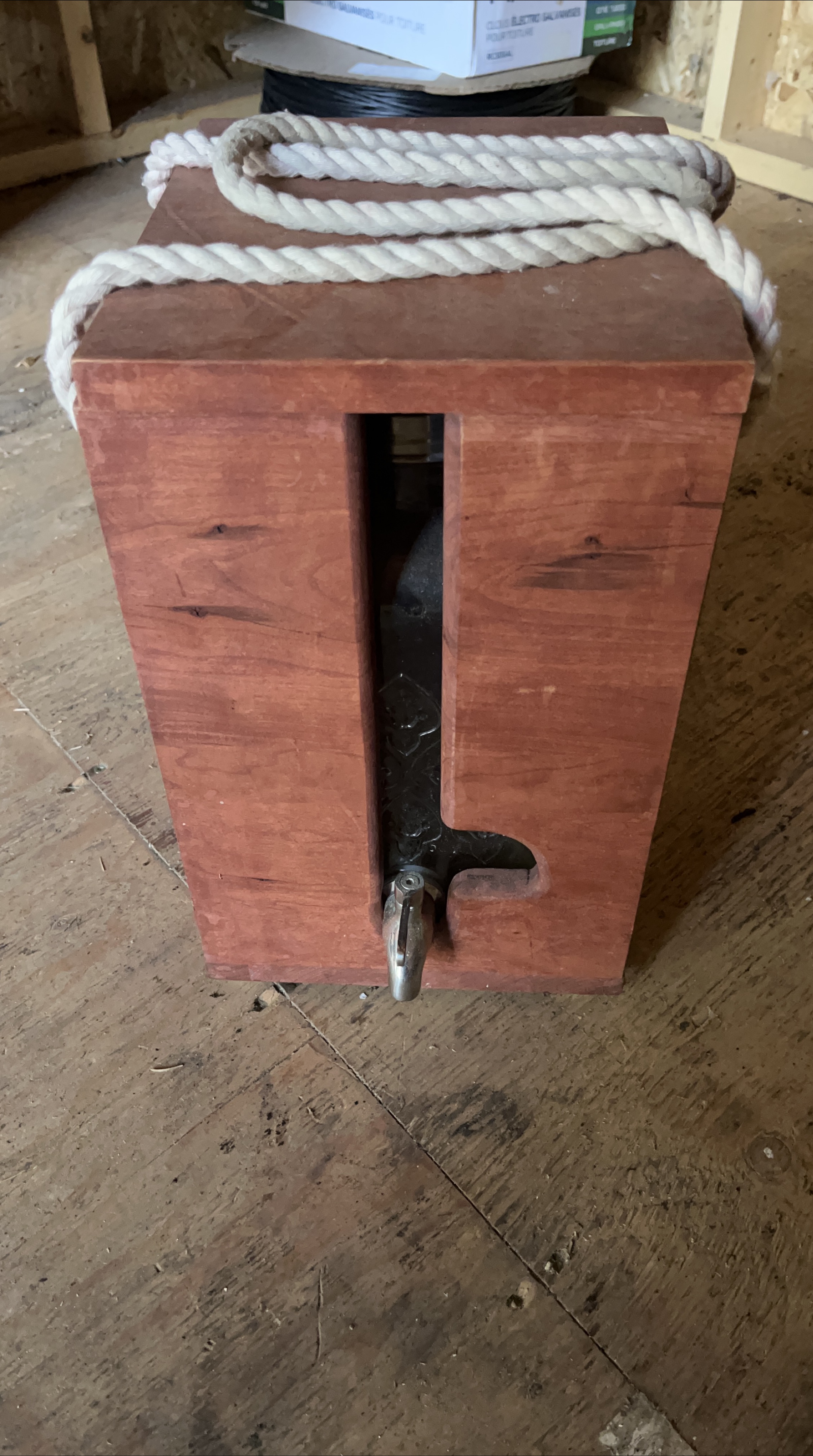Wooden Drink Dispenser with Glass Jar thumbnail