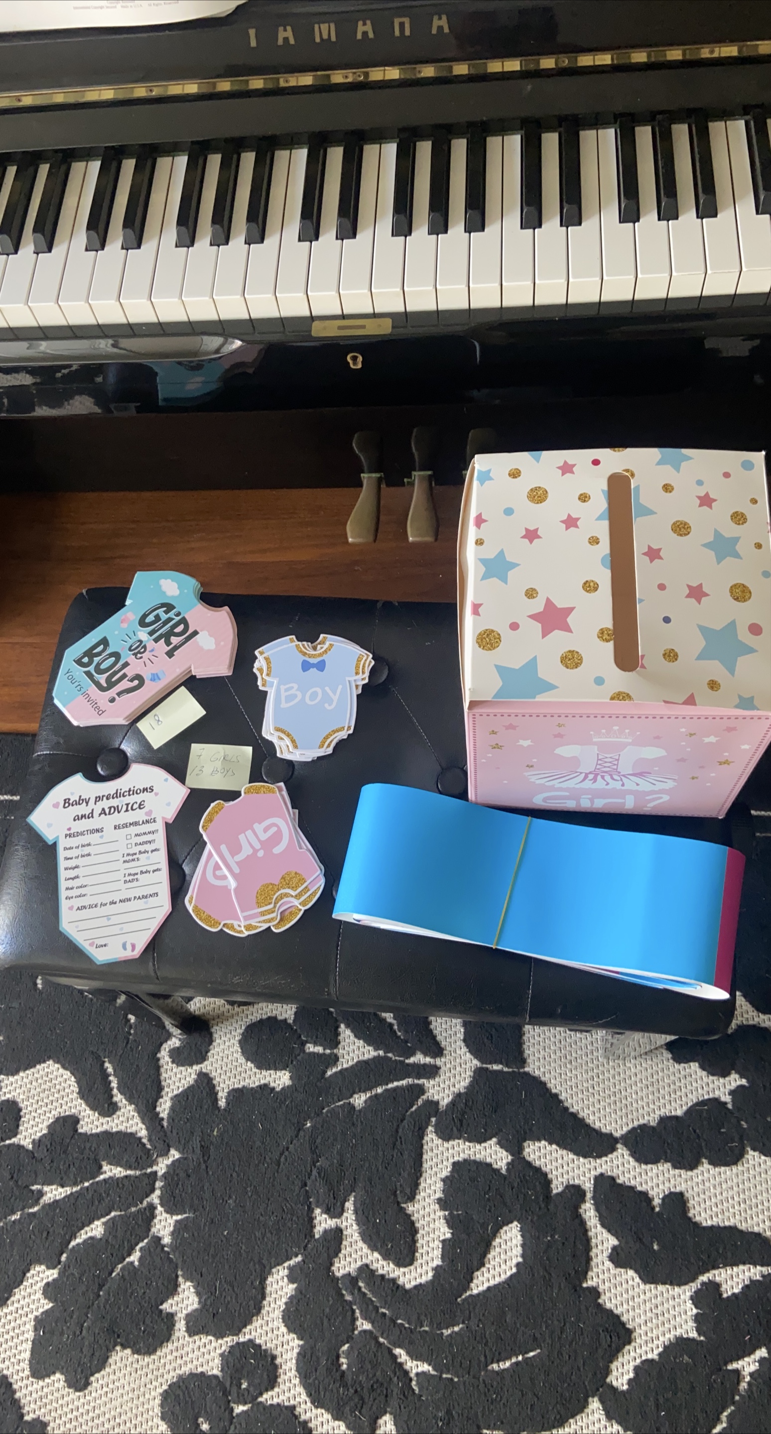 Baby Gender Reveal Prediction Cards & Box Set thumbnail