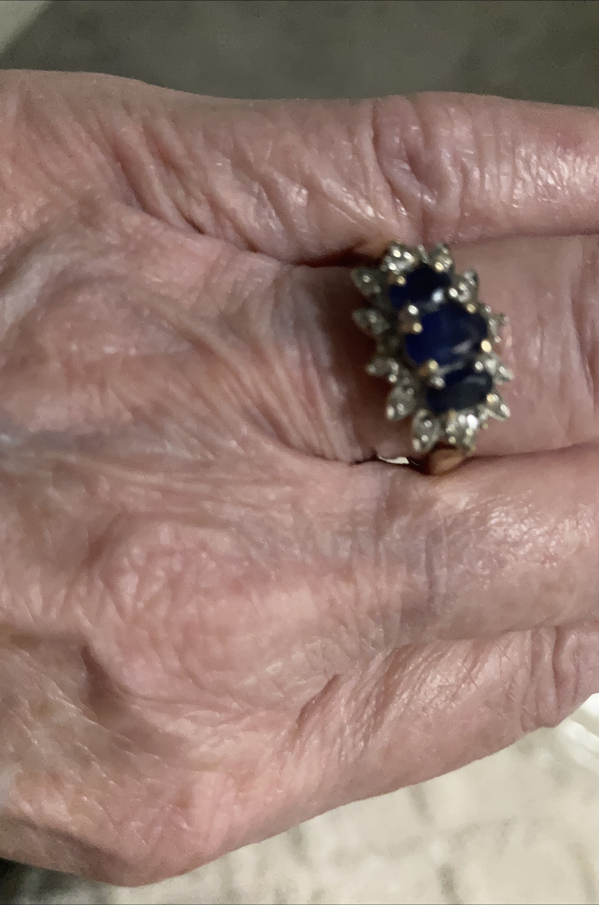 Sapphire and Diamond Ring
