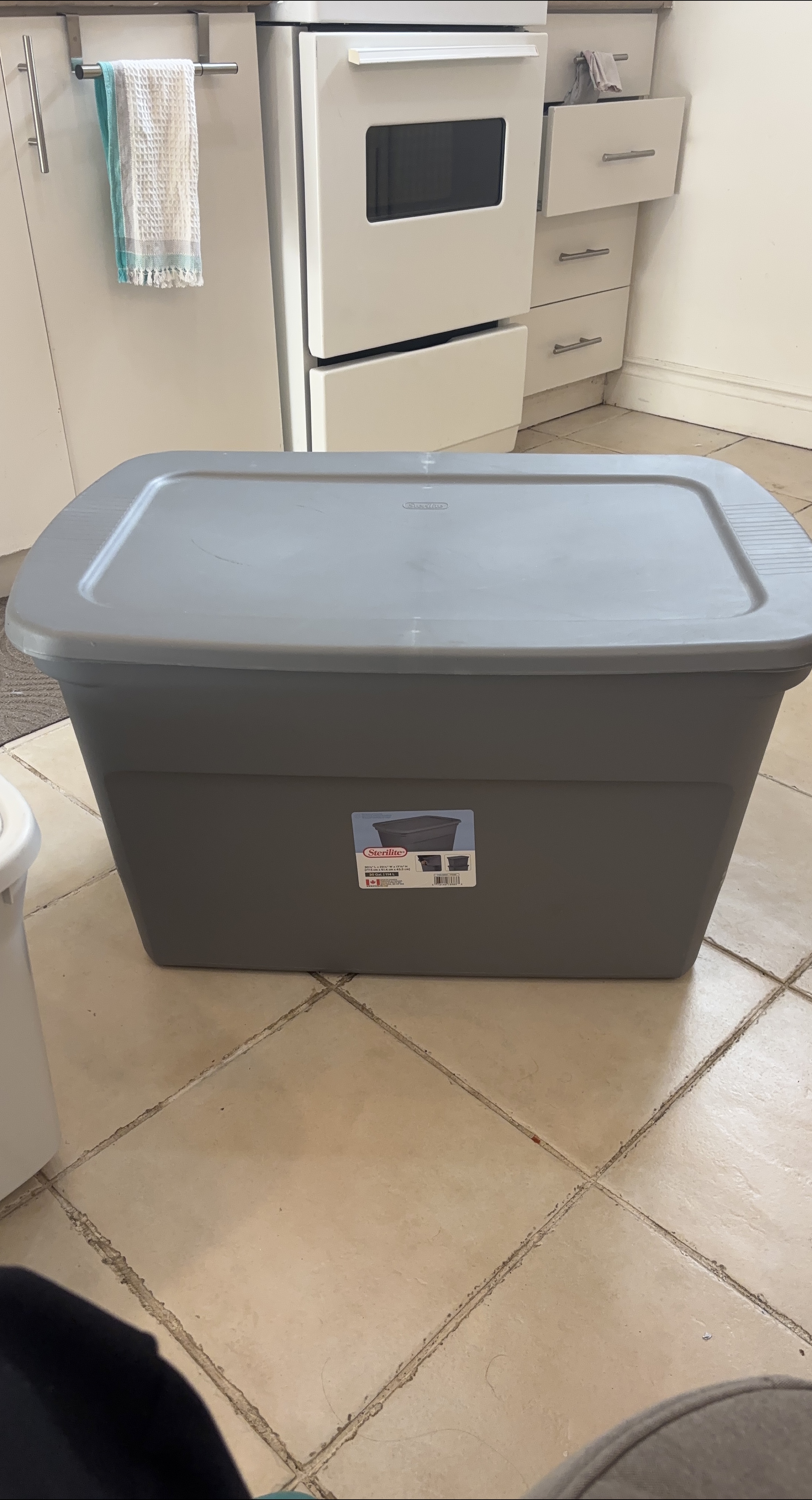Sterilite Gray Storage Box with Lid