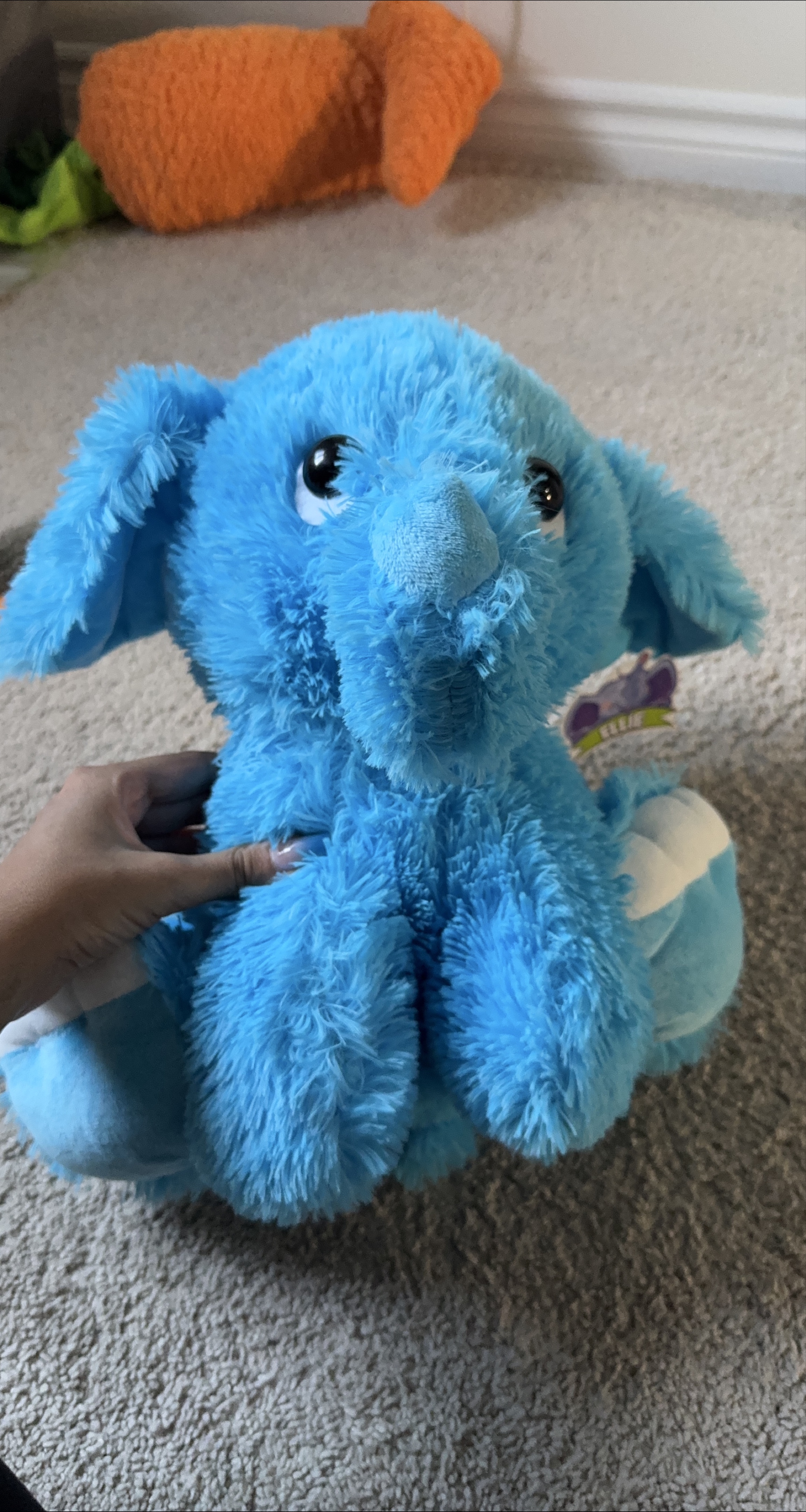 Ellie the Elephant Plush Toy - Blue thumbnail