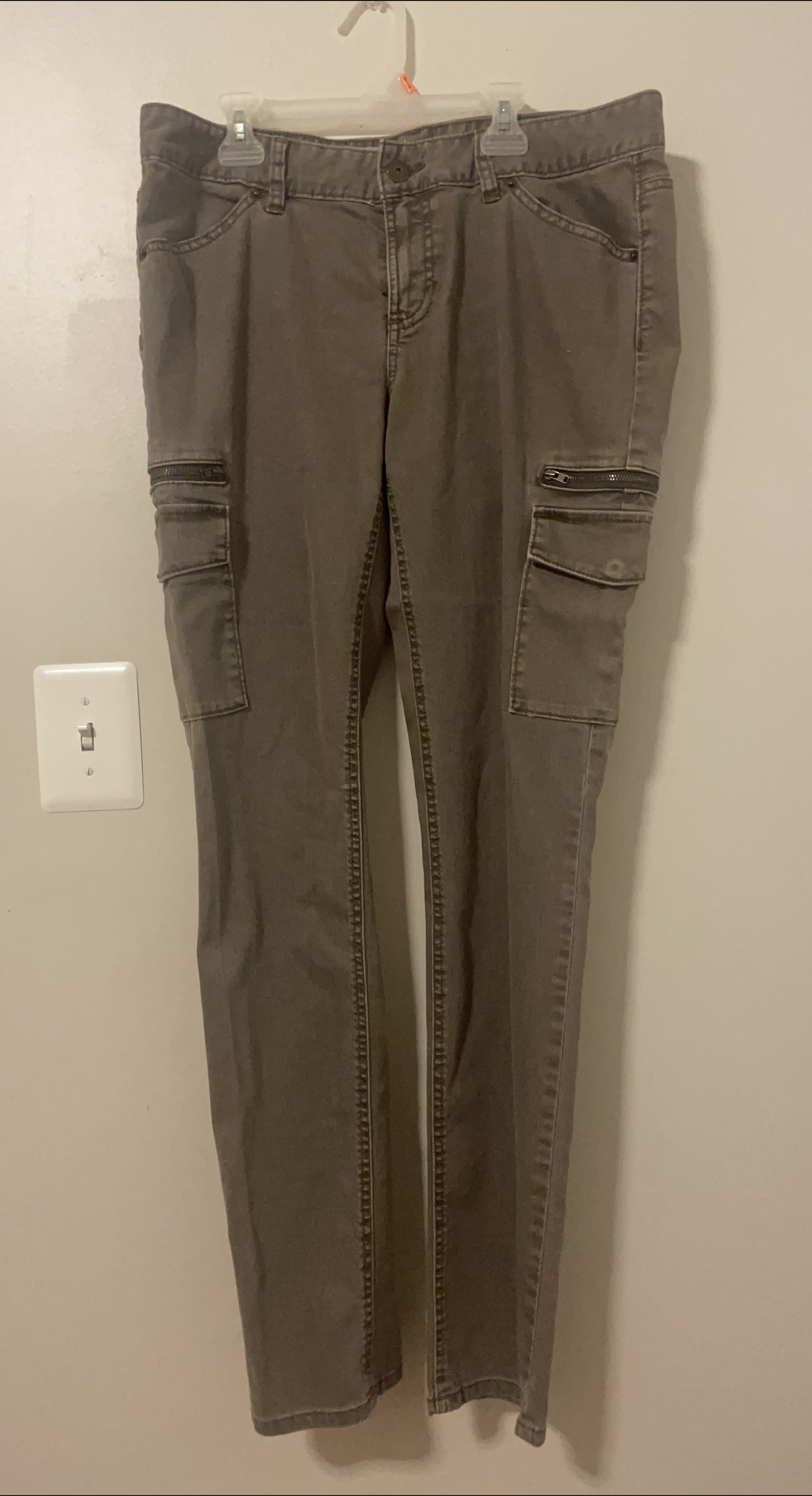 Women's Gray Cargo Pants