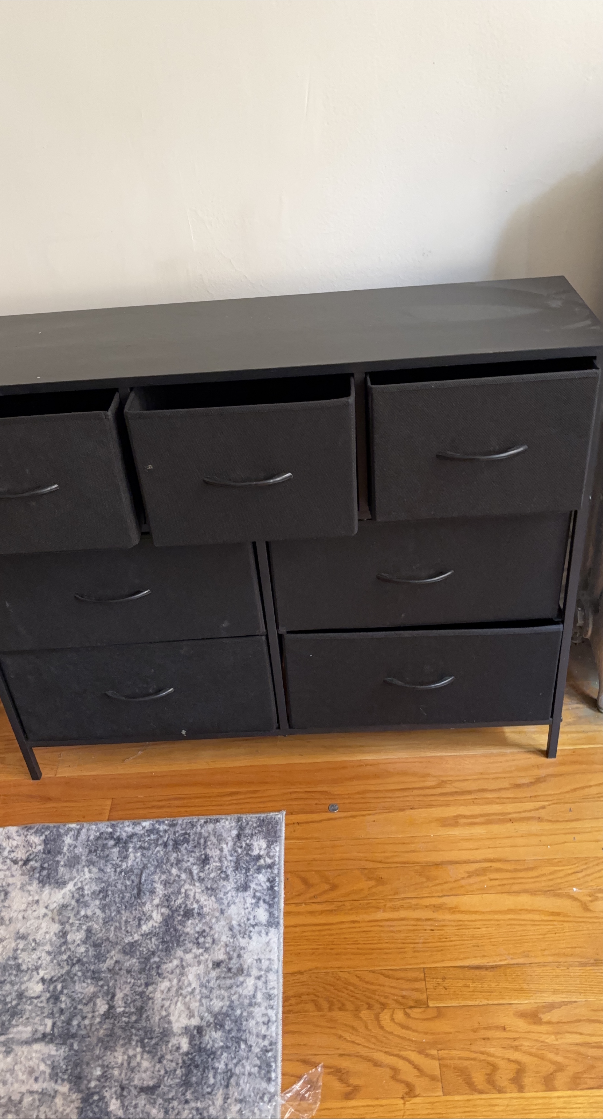 Black Fabric 7-Drawer Dresser thumbnail