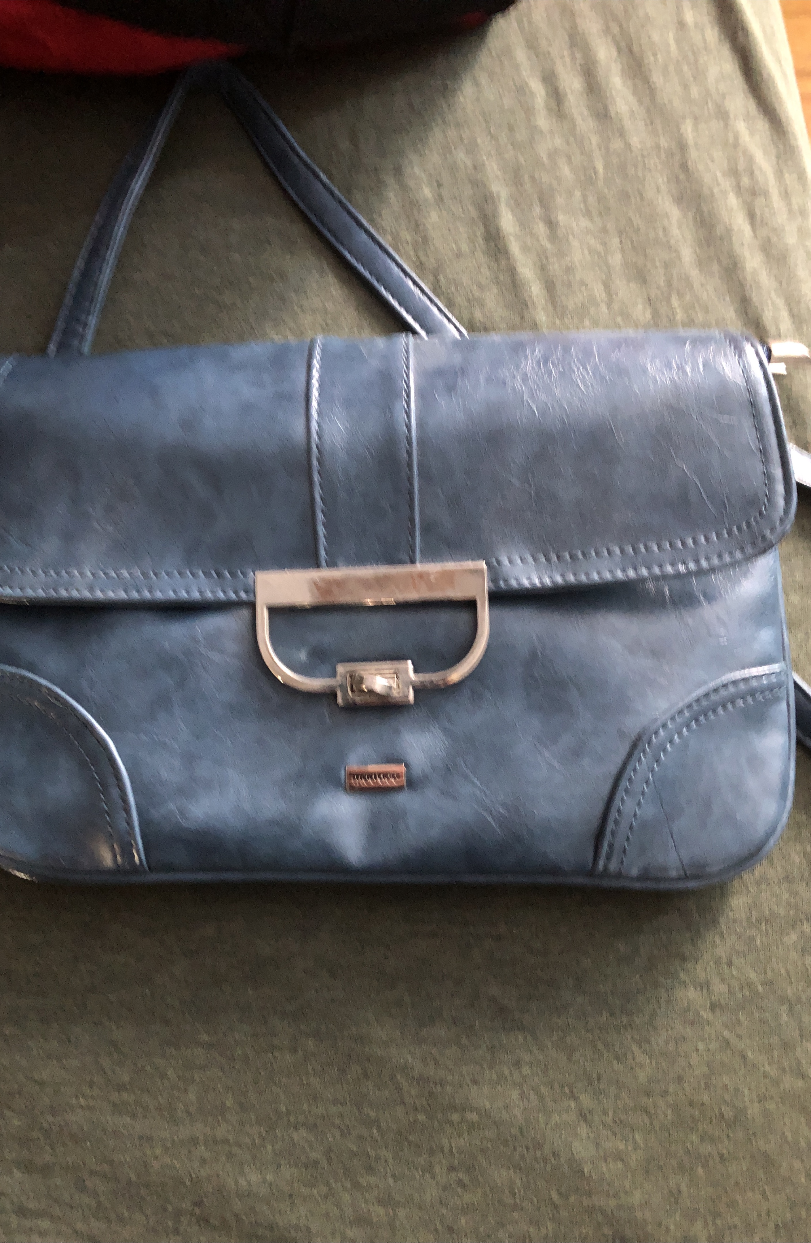 Blue Leather Handbag thumbnail