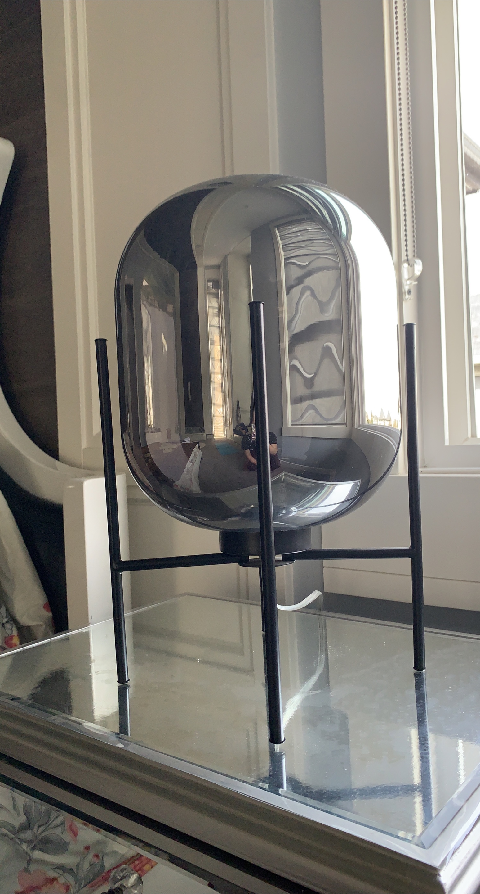 Silver Globe Table Lamp thumbnail
