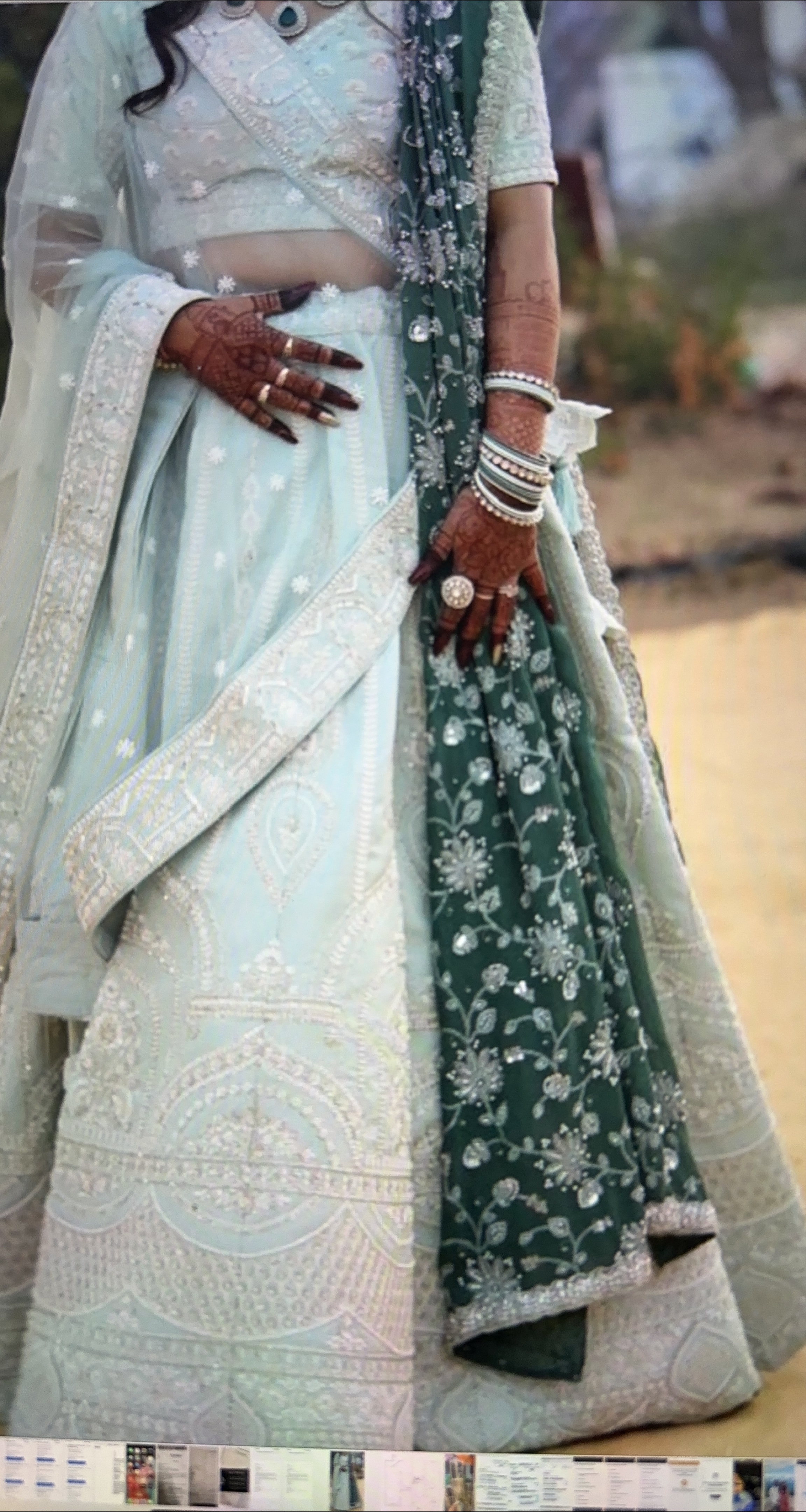Embroidered Lehenga Choli Dupatta Set