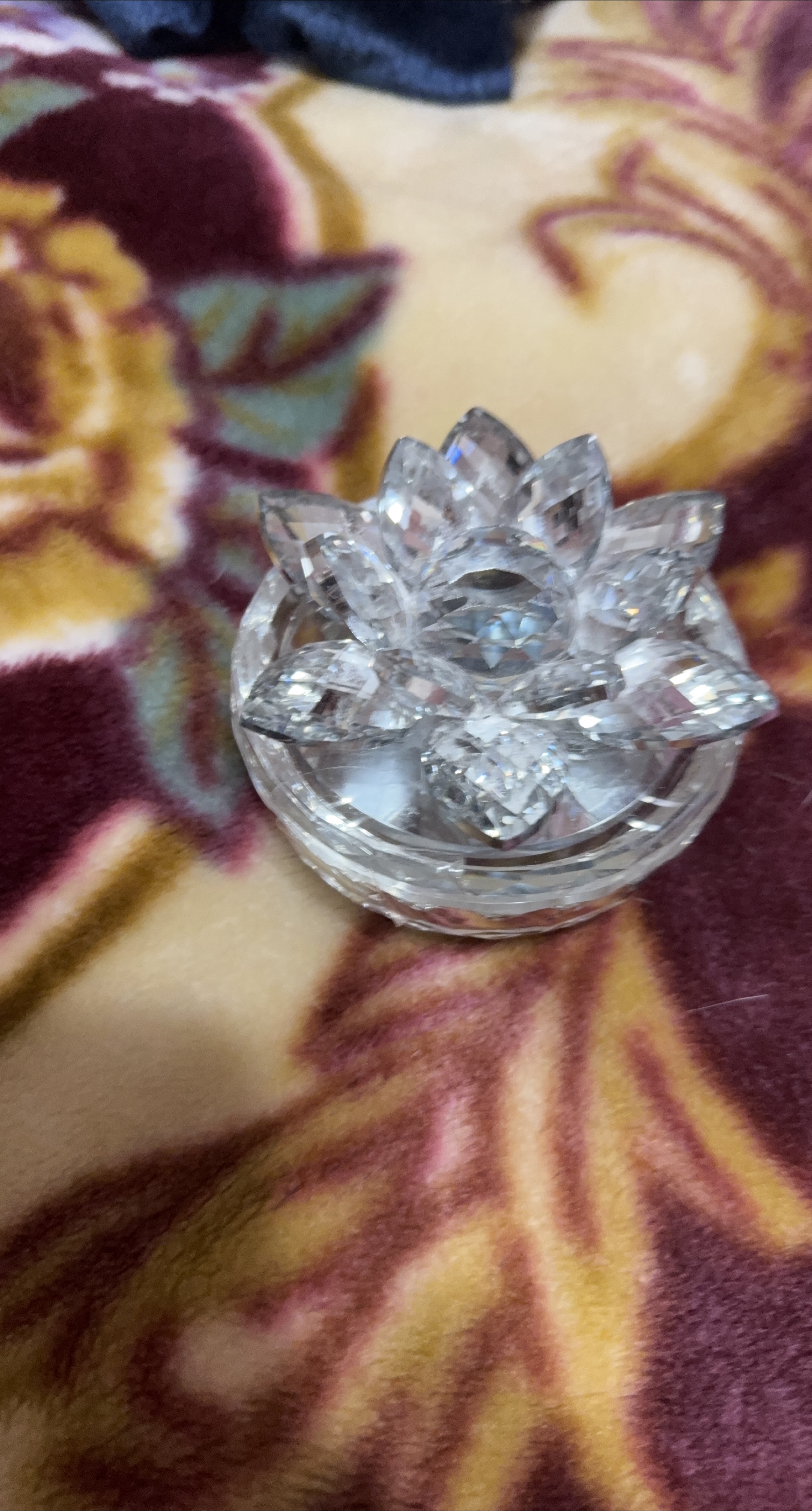 Crystal Lotus Flower Ornament