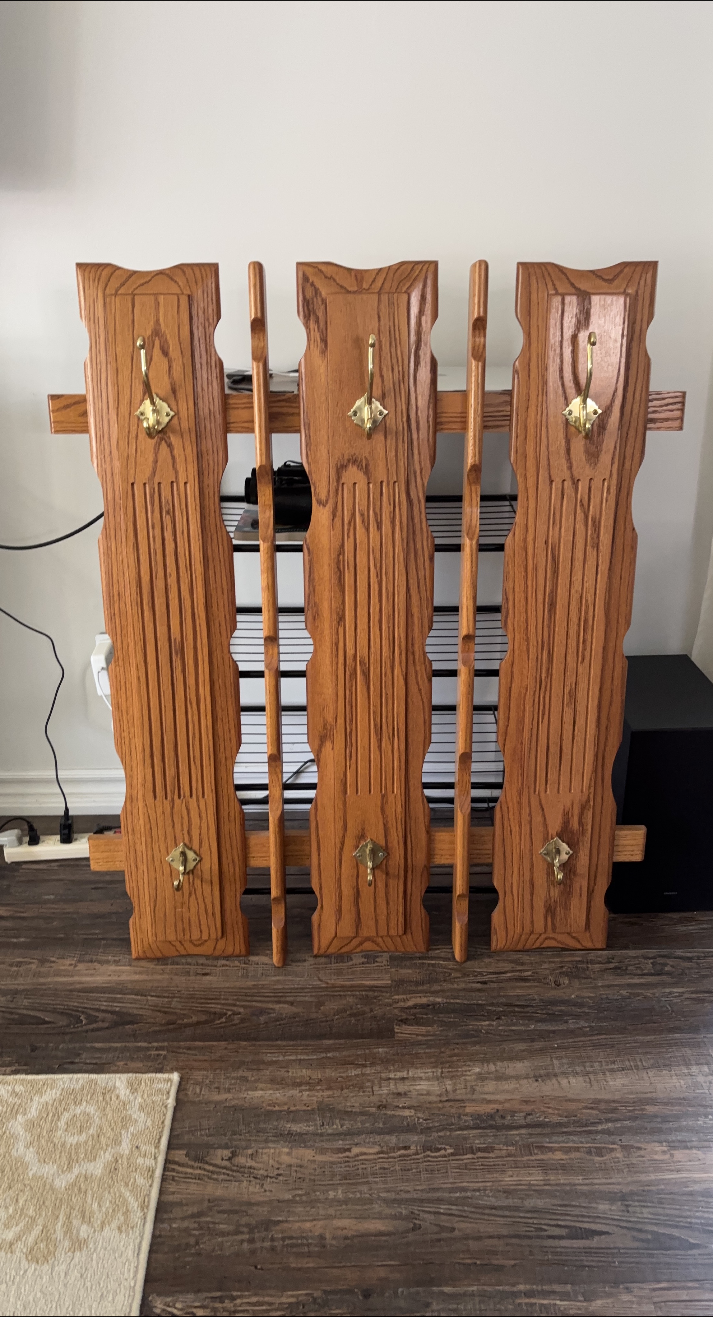 Custom Oak Coat Rack thumbnail