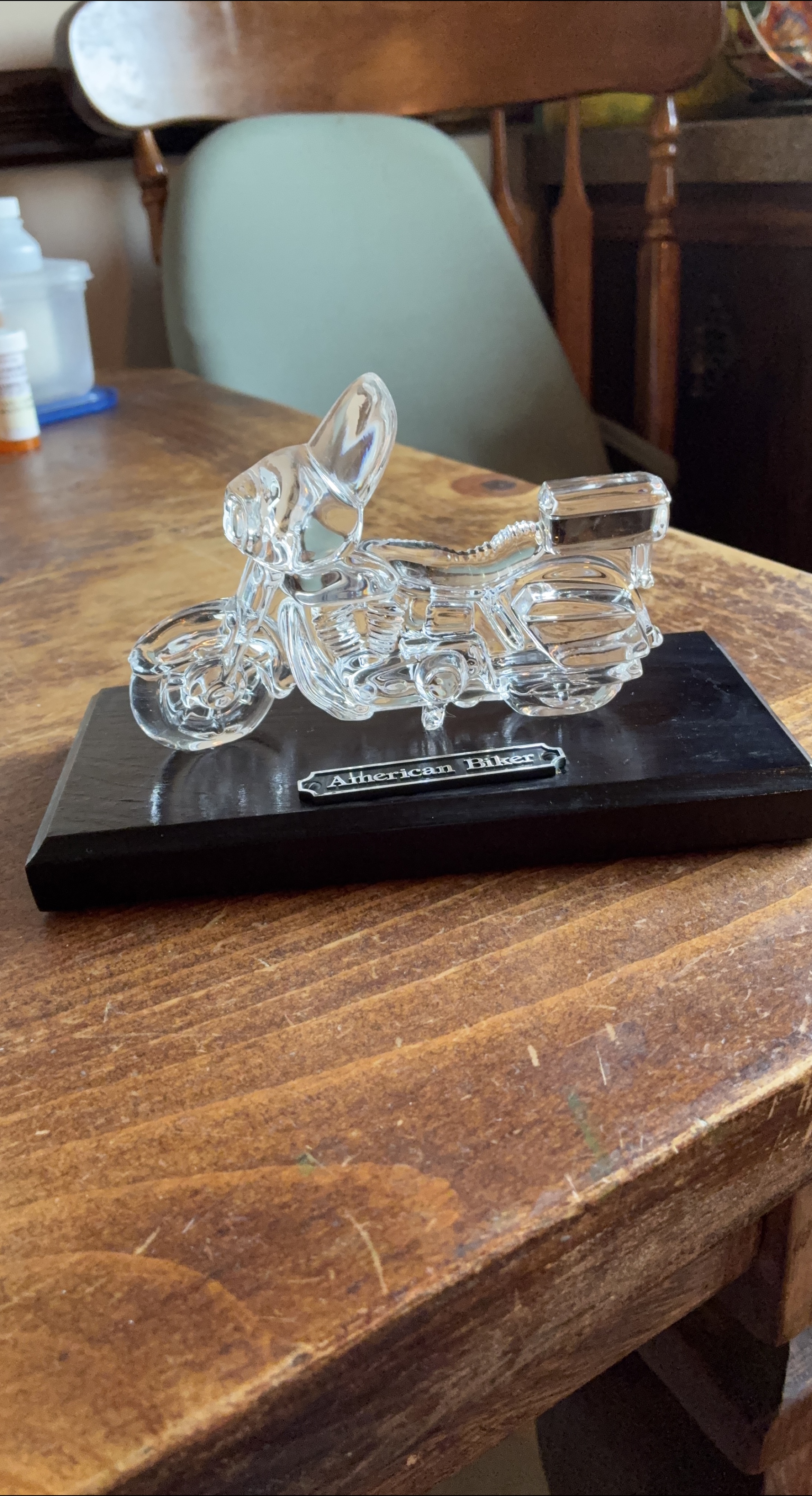American Biker Crystal Motorcycle Figurine thumbnail