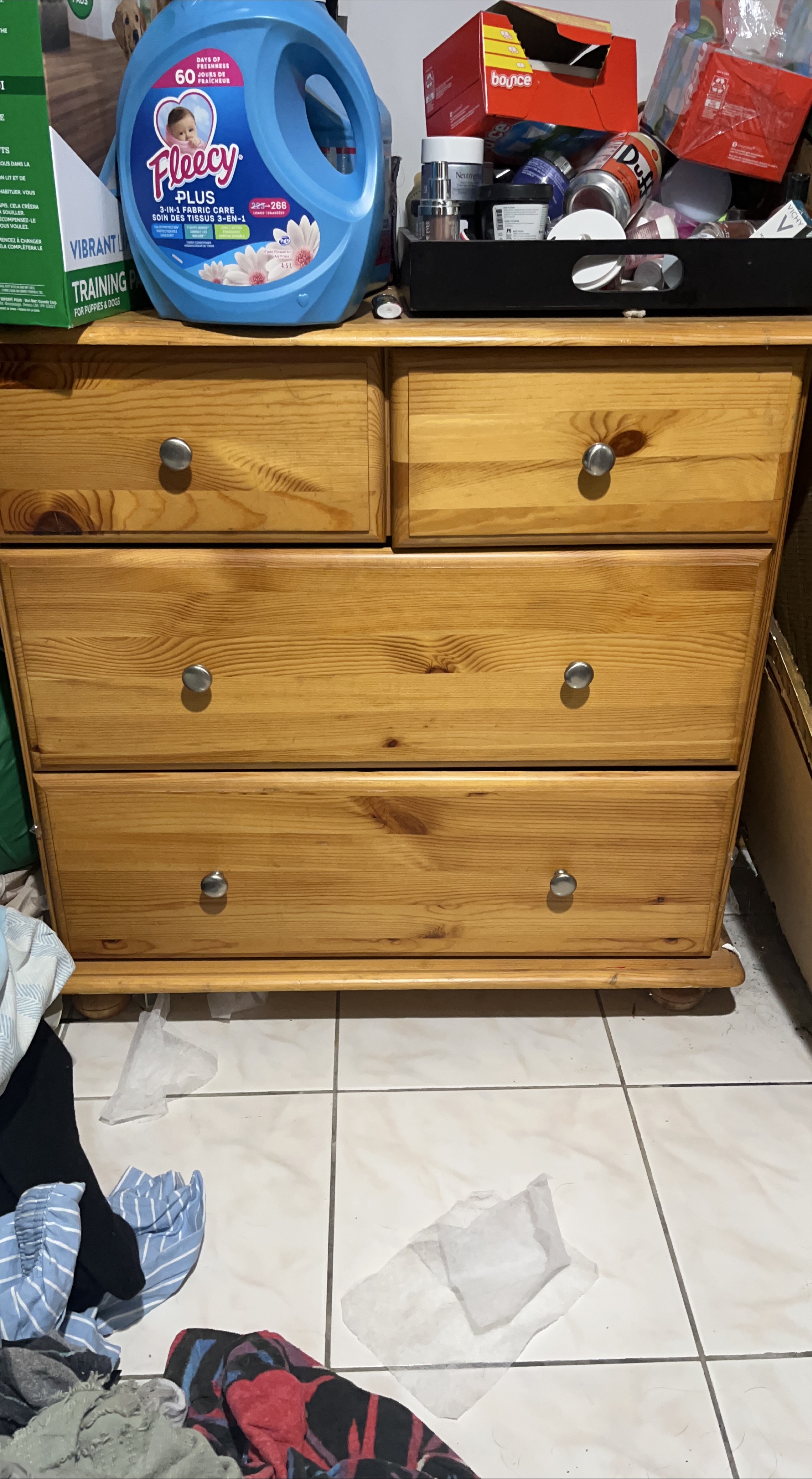 Wooden Dresser with 4 Drawers thumbnail