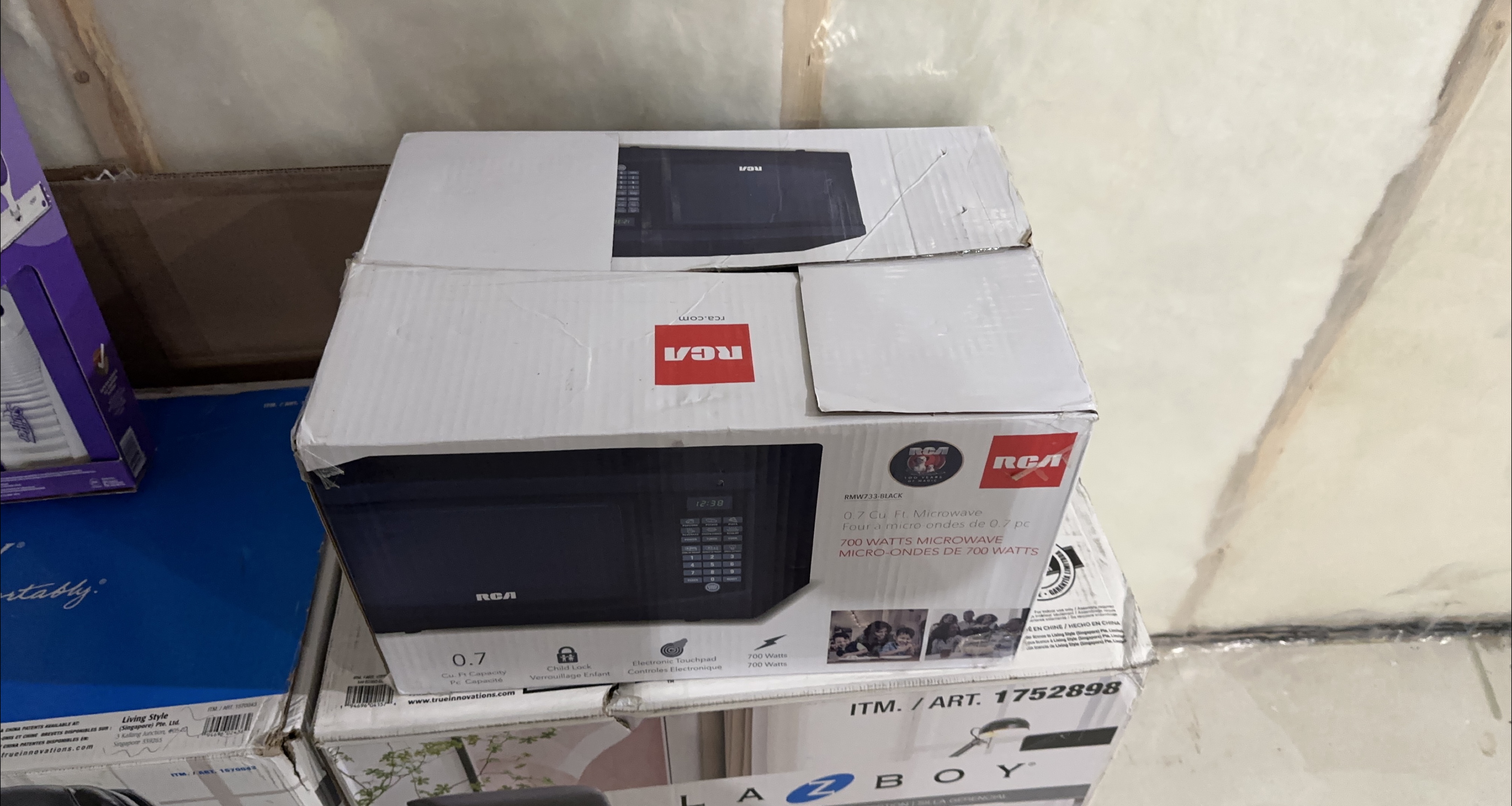 RCA 0.7 Cu. Ft. Black Microwave - NEW in Box!