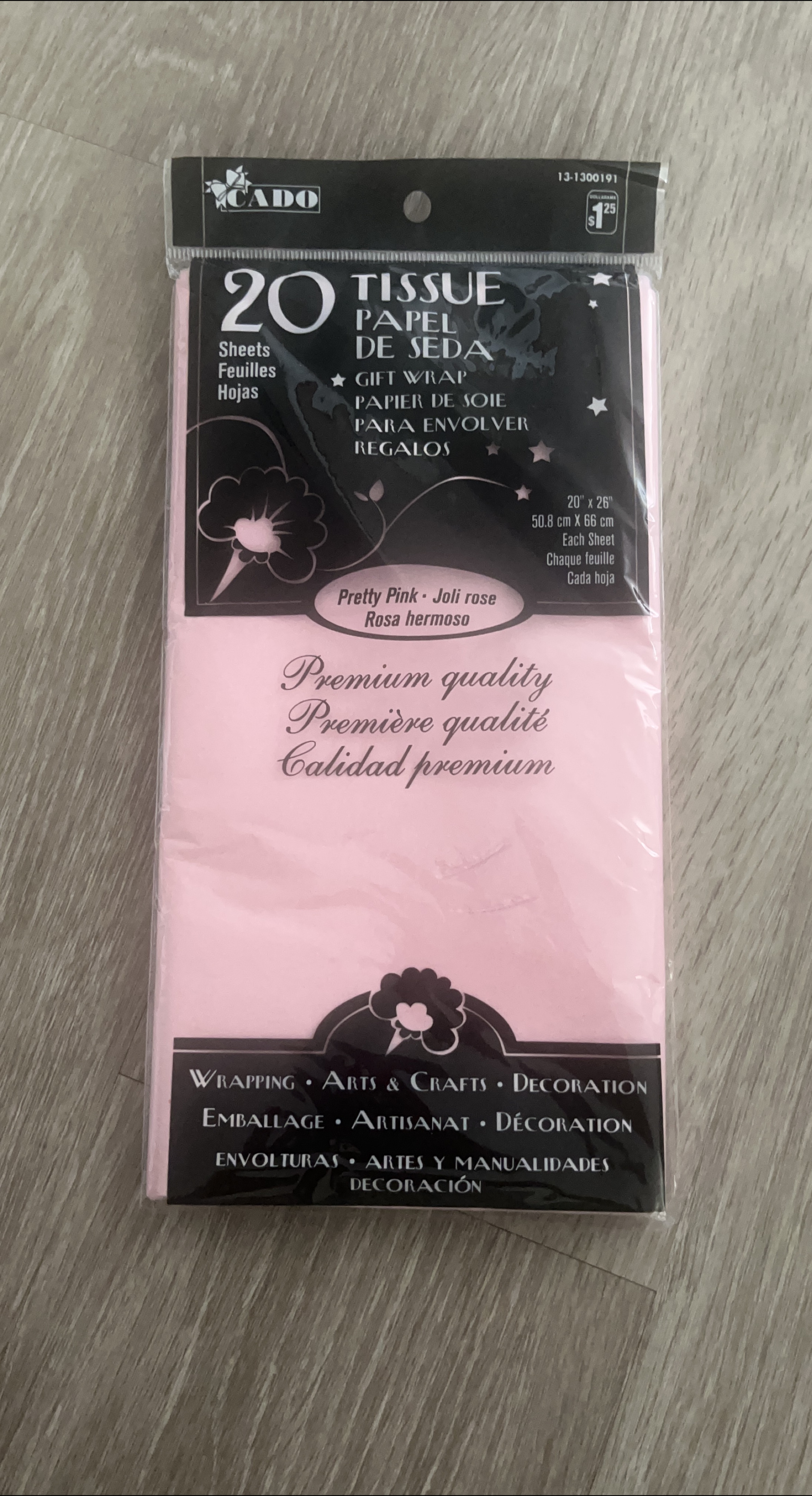 CADO Pretty Pink Tissue Paper - 20 Sheets thumbnail