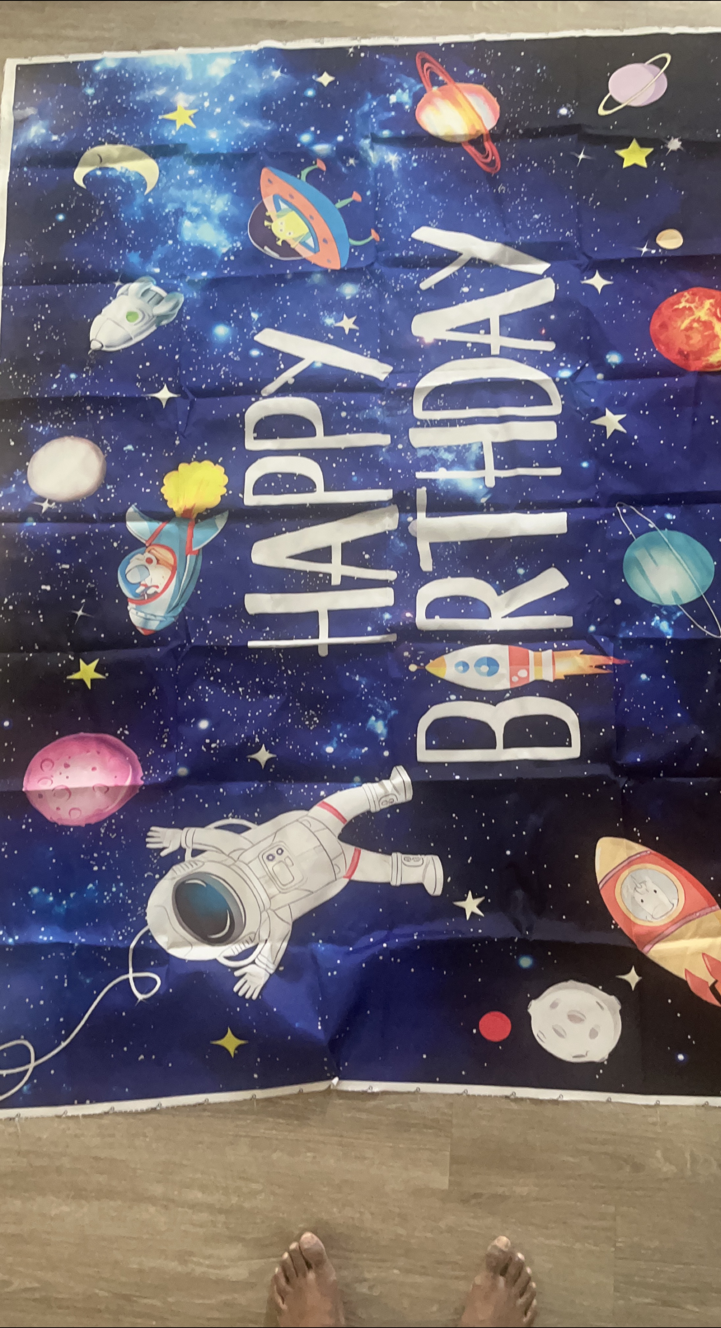 Happy Birthday Space Banner thumbnail