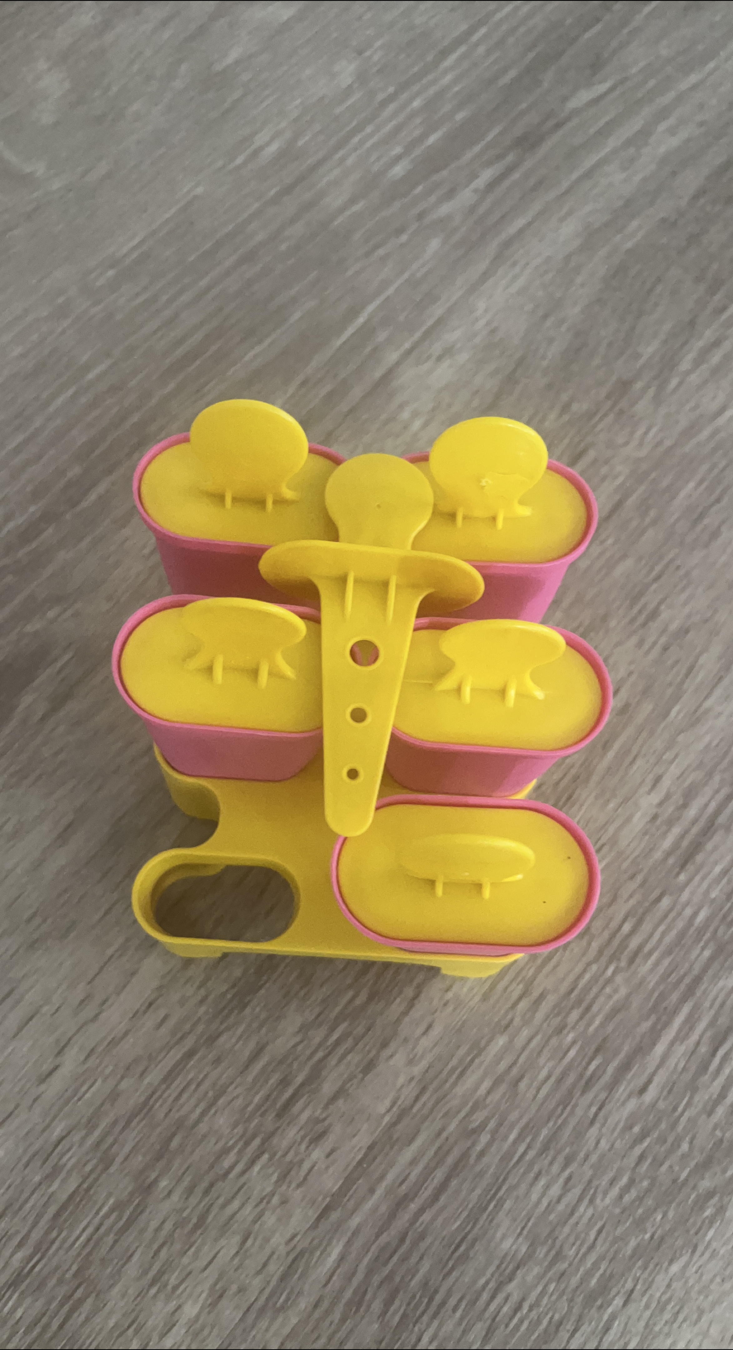 Popsicle Mold - Yellow and Pink thumbnail