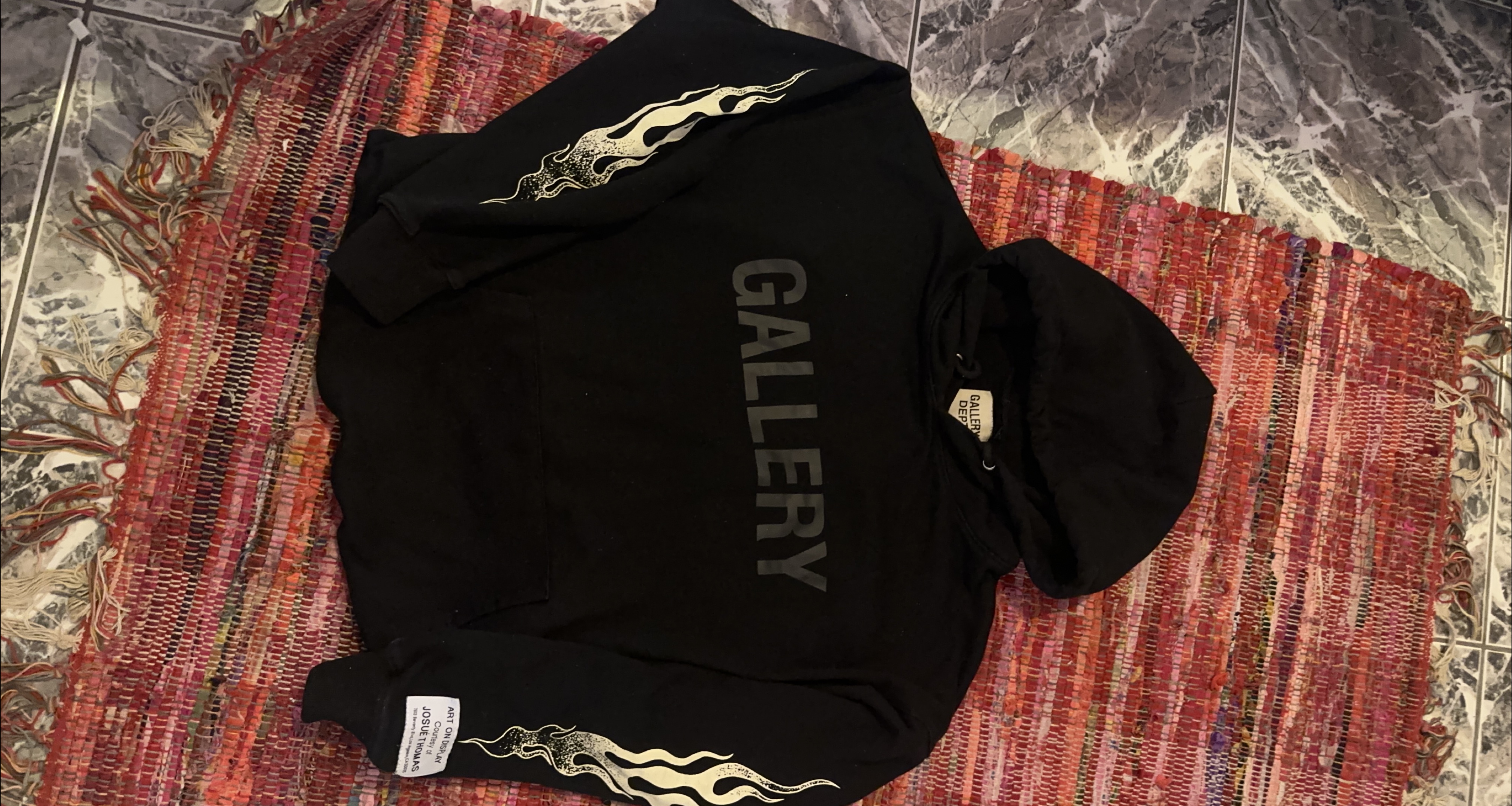 Gallery Dept Black Hoodie thumbnail