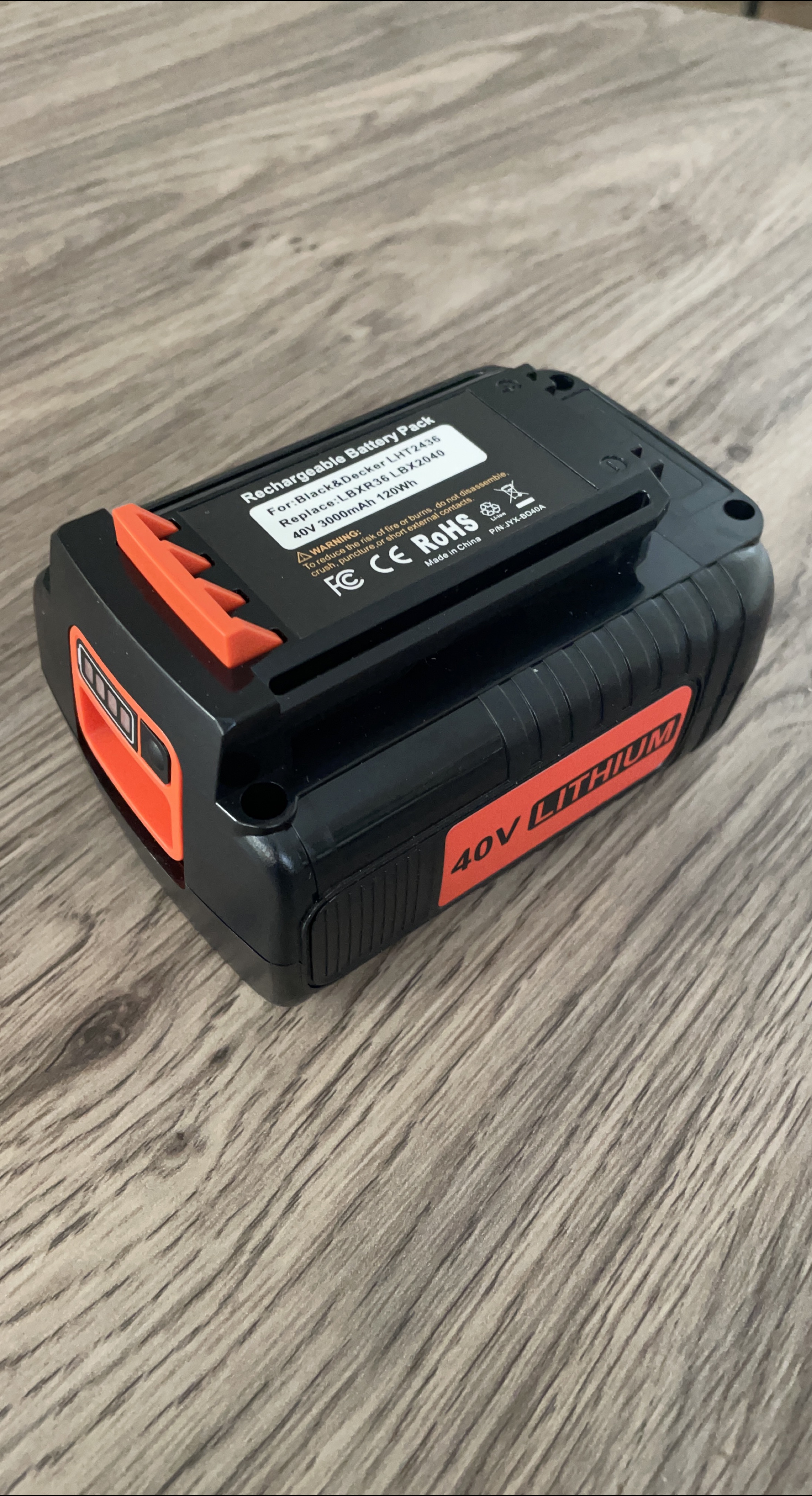 Replace Long-Lasting Battery for Black and Decker 40V