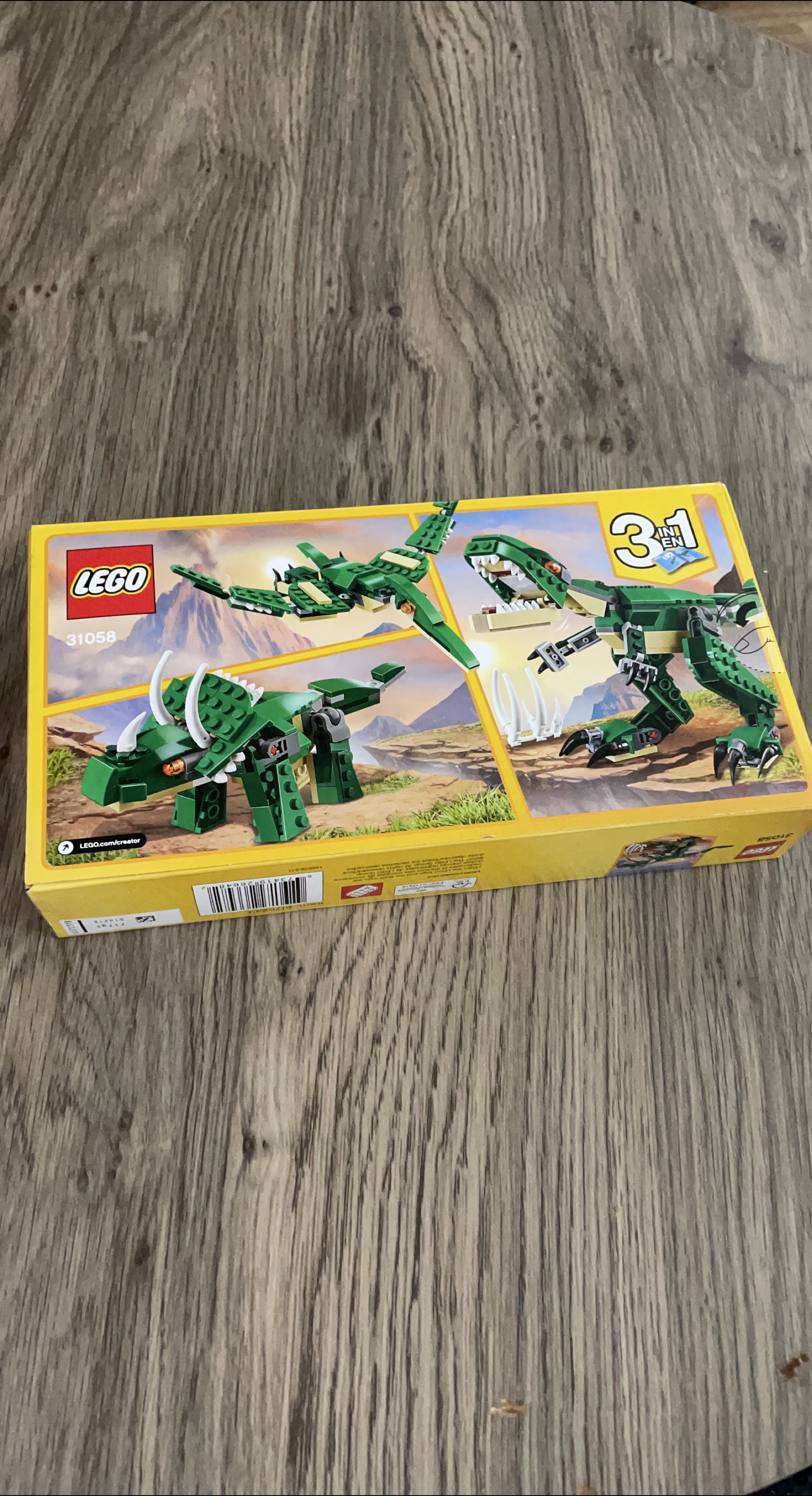 LEGO Dinosaurs 3 in 1 Set 31058