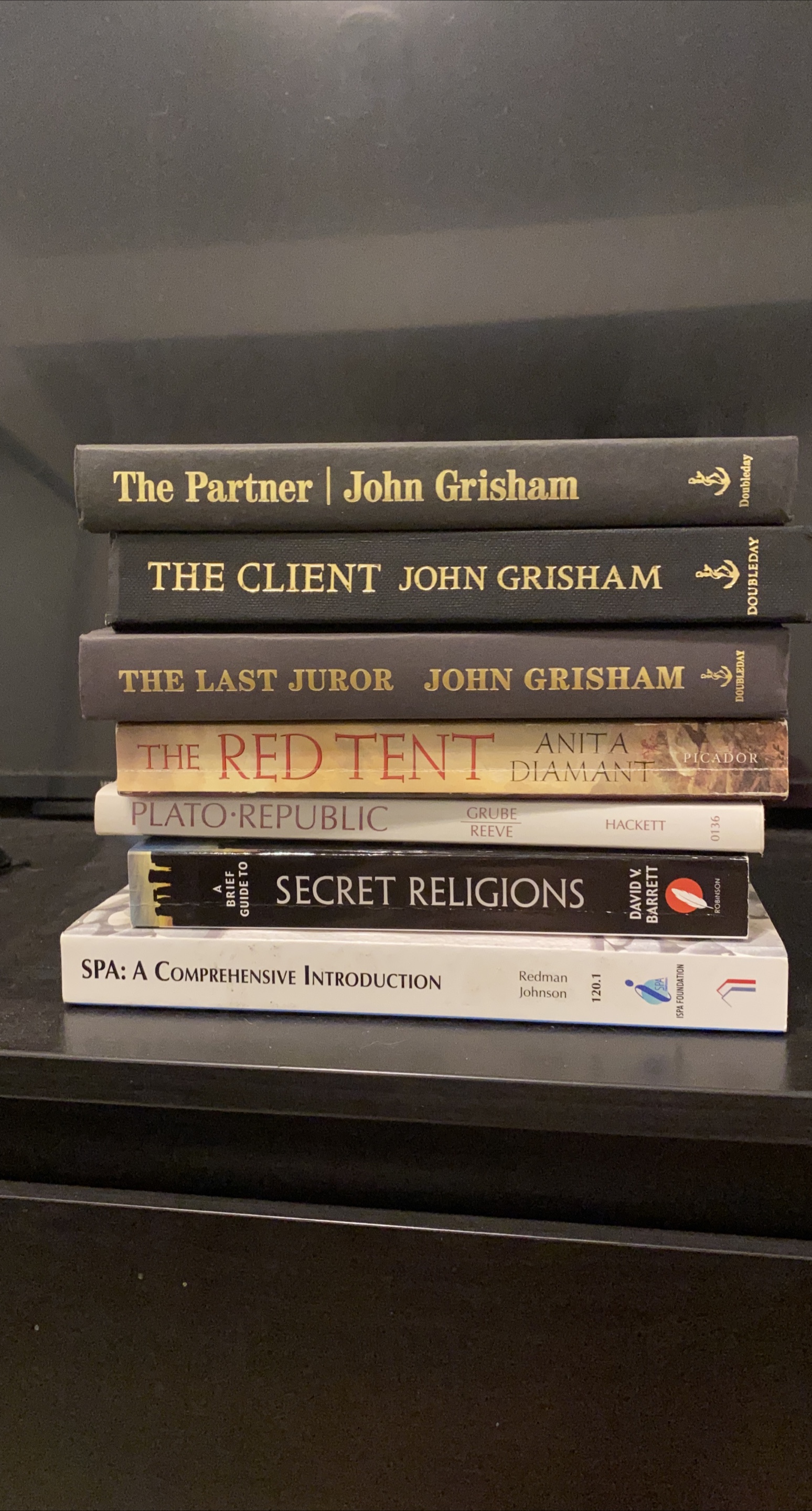 Books: John Grisham, Anita Diamant, Plato set thumbnail
