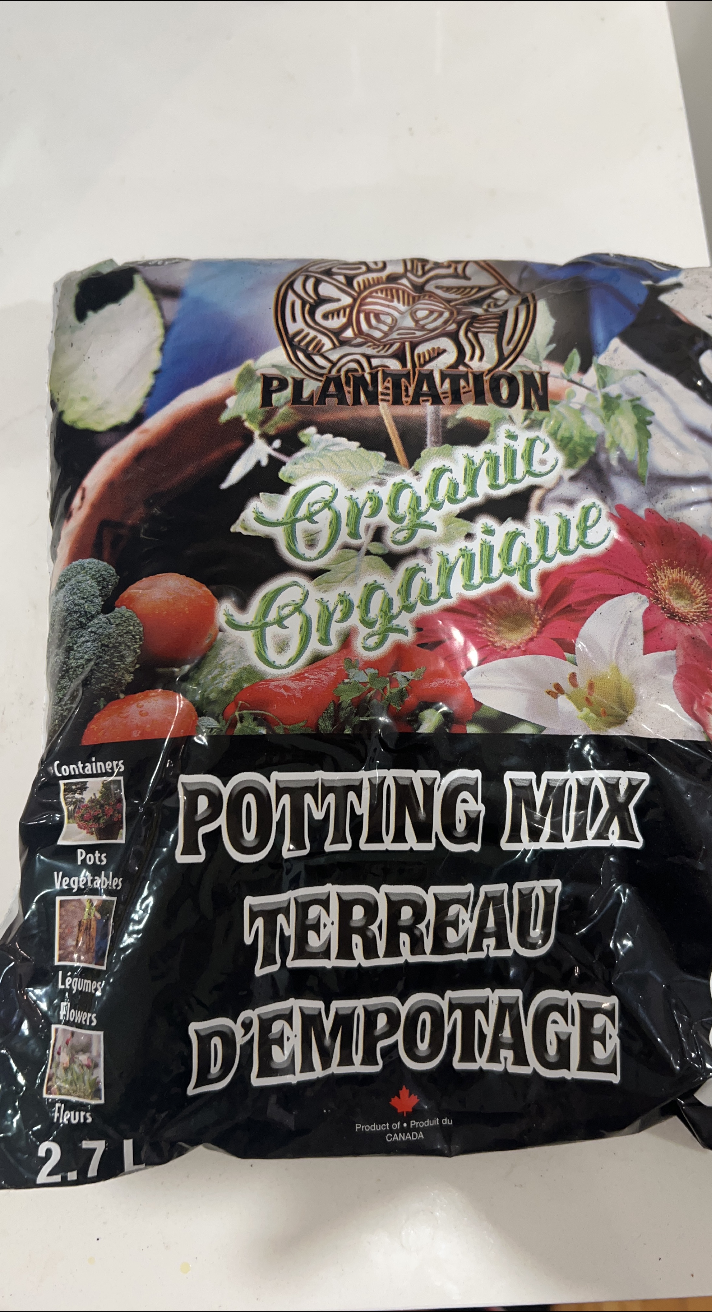 Plantation Organic Potting Mix 2.7L