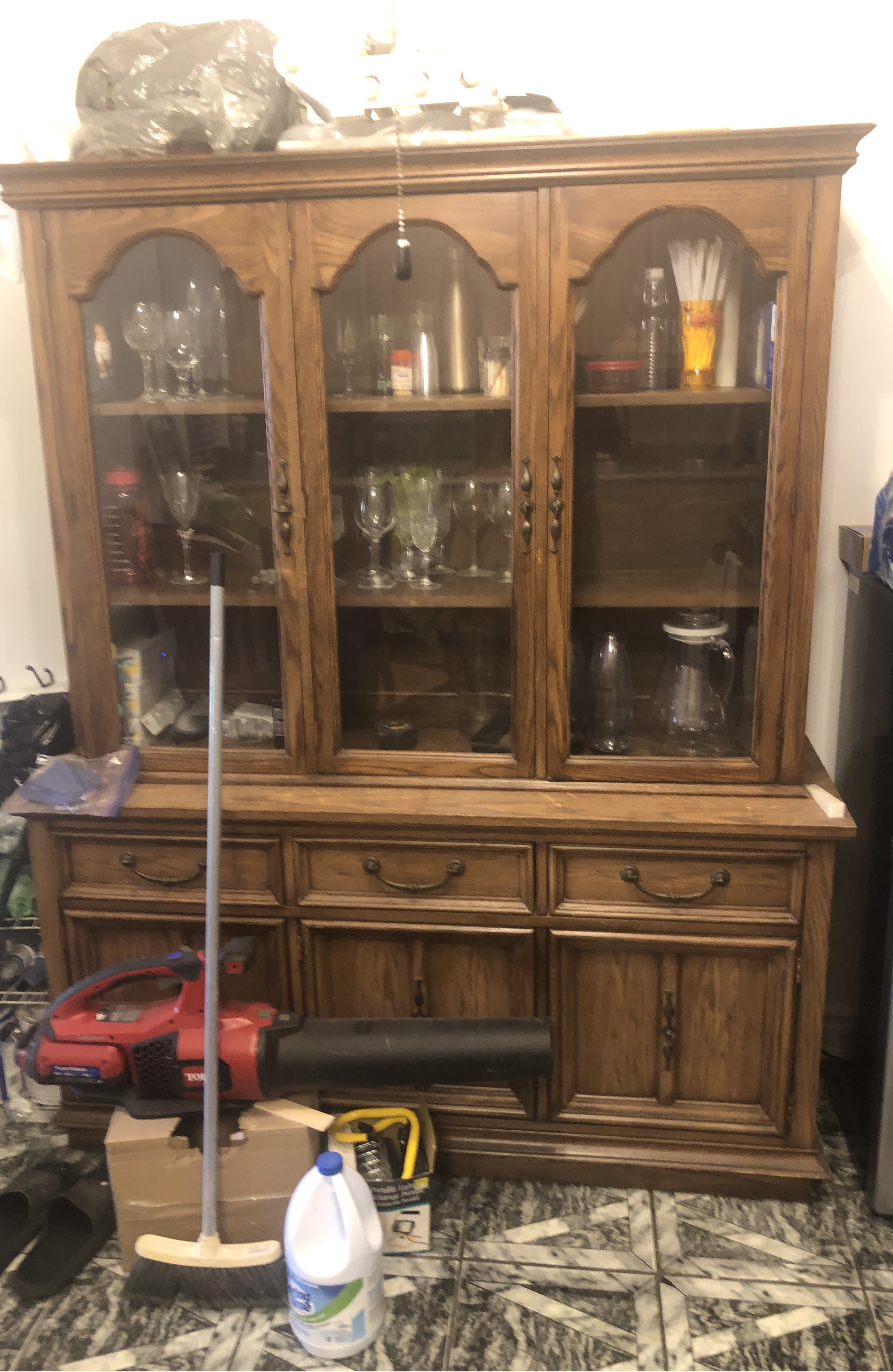 Wooden China Cabinet