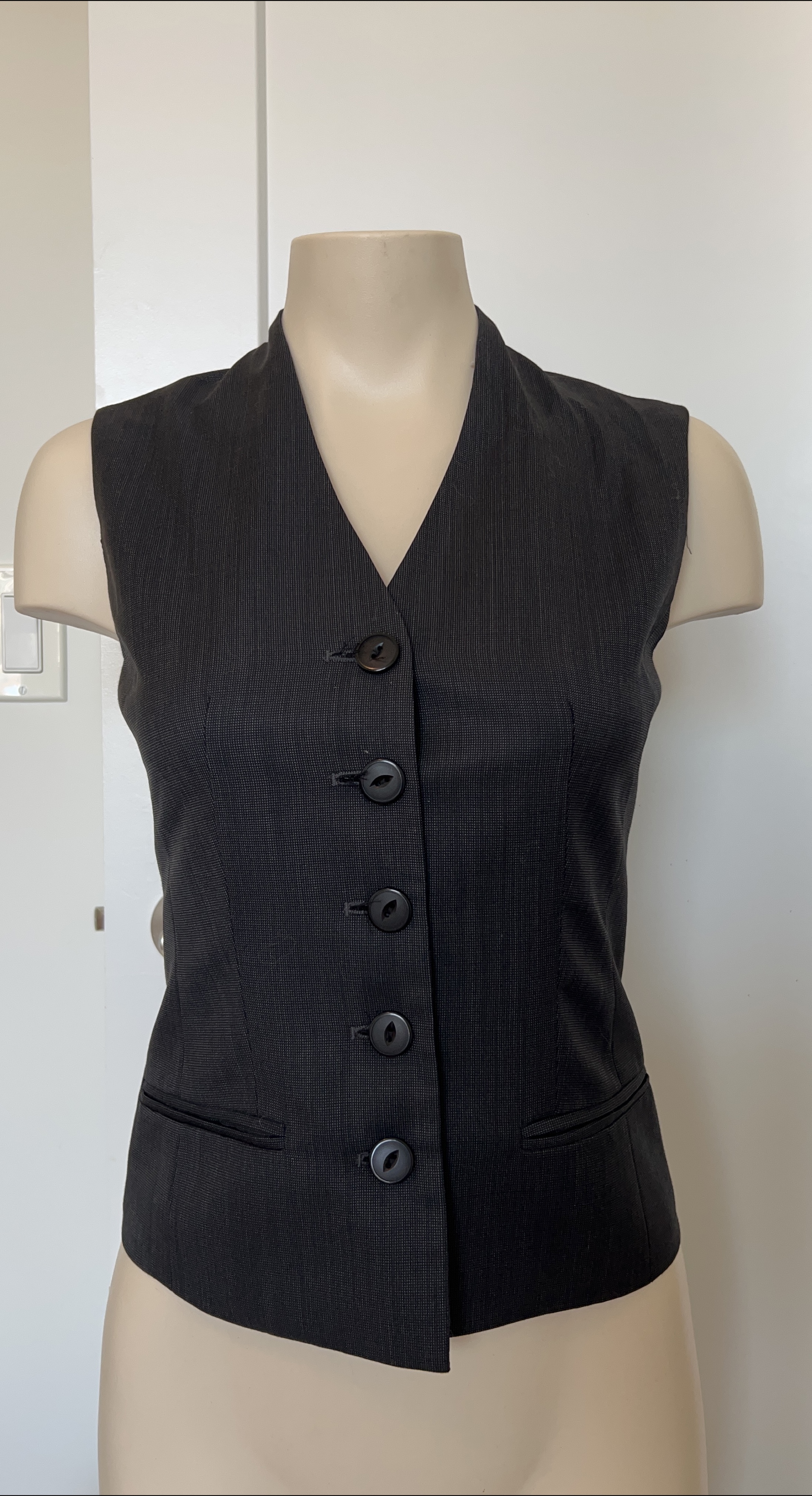 Simon Chang Wool Vest - Size Small thumbnail