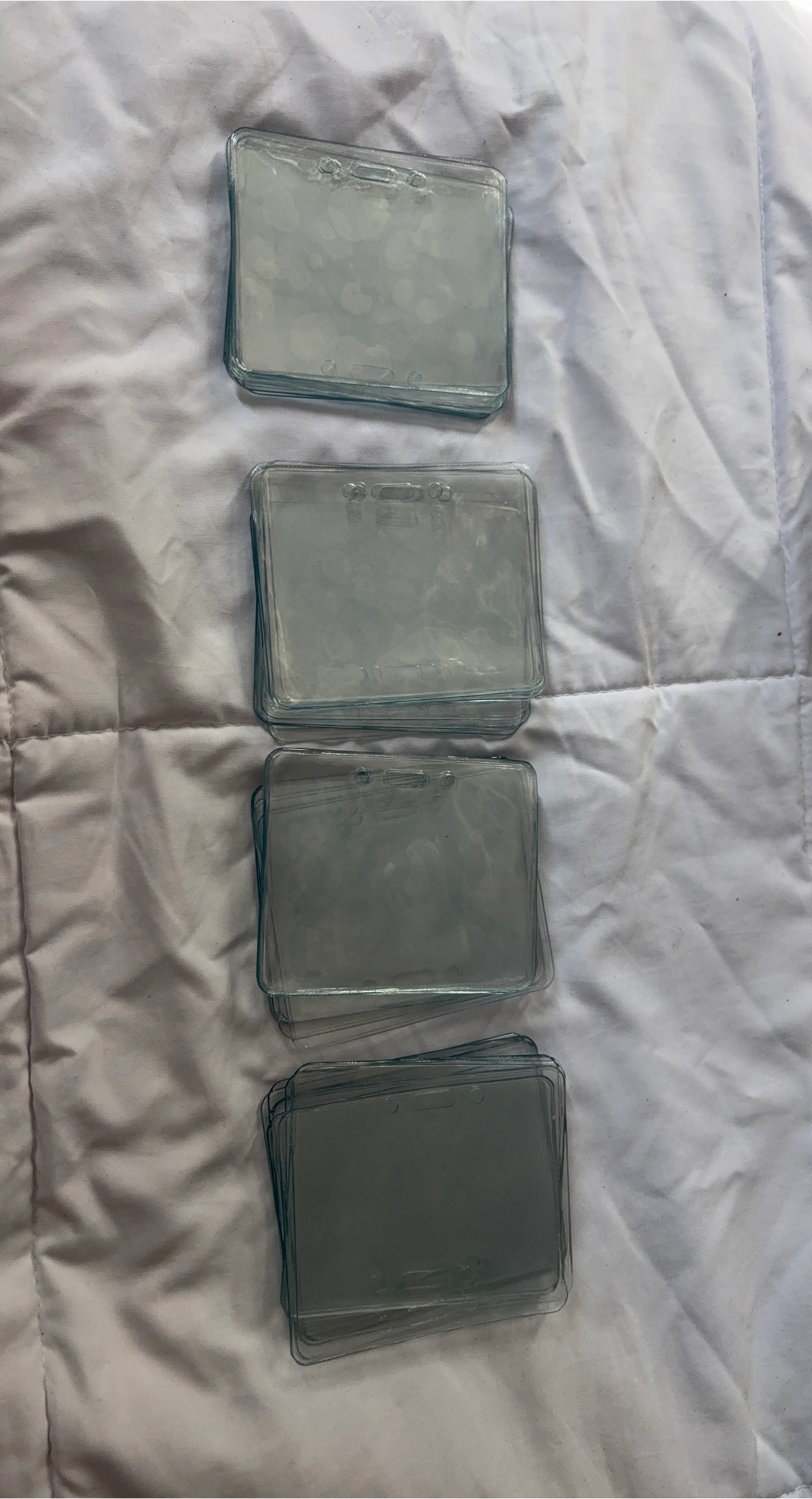 40 Clear Plastic Badge Holders thumbnail