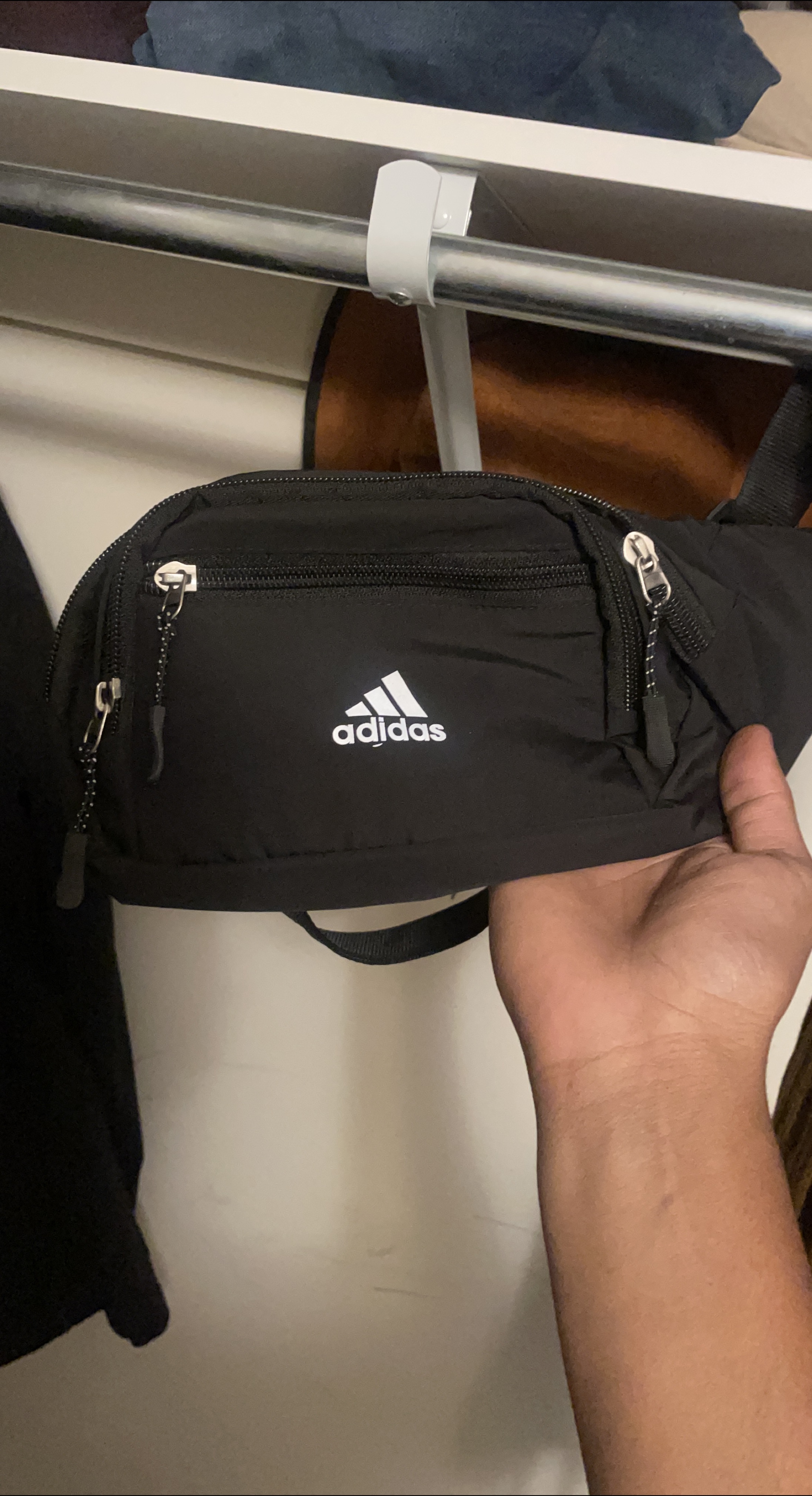 Adidas Black Waist Bag thumbnail