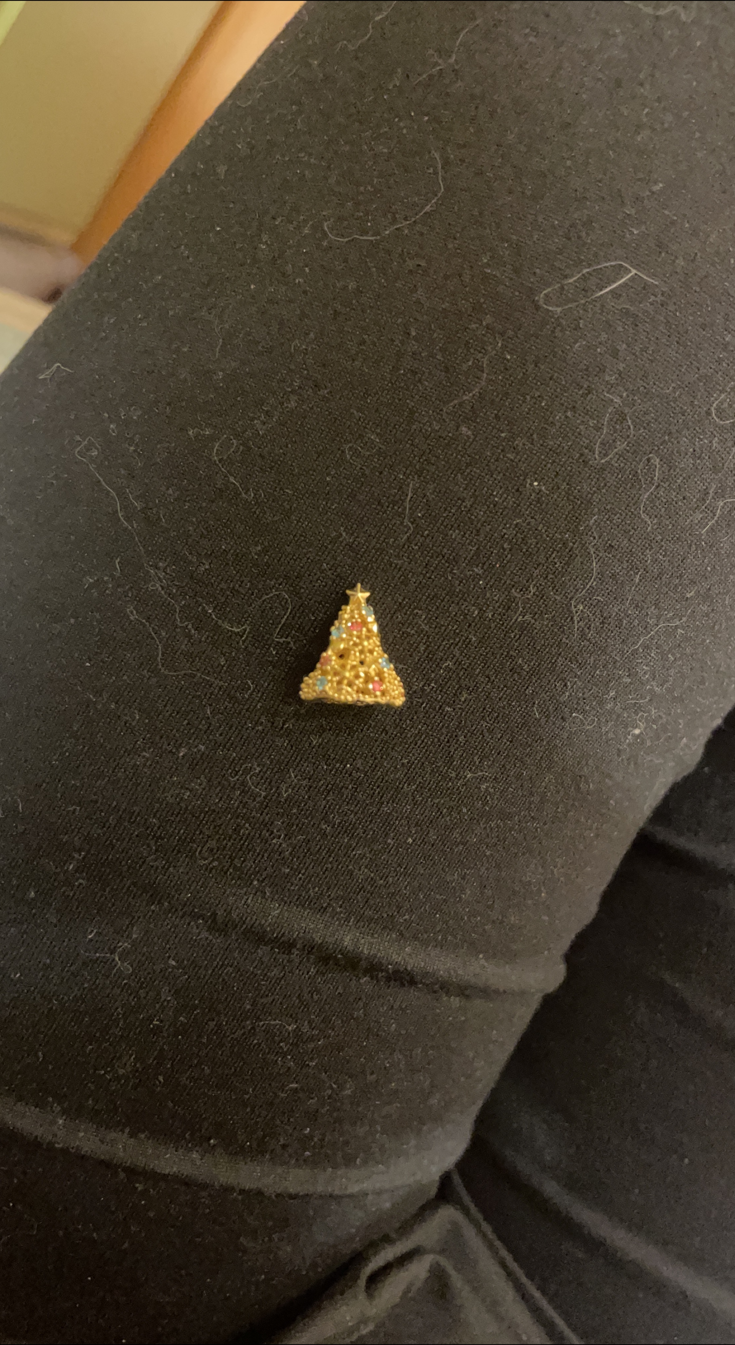 Pandora gold plated Christmas tree charm