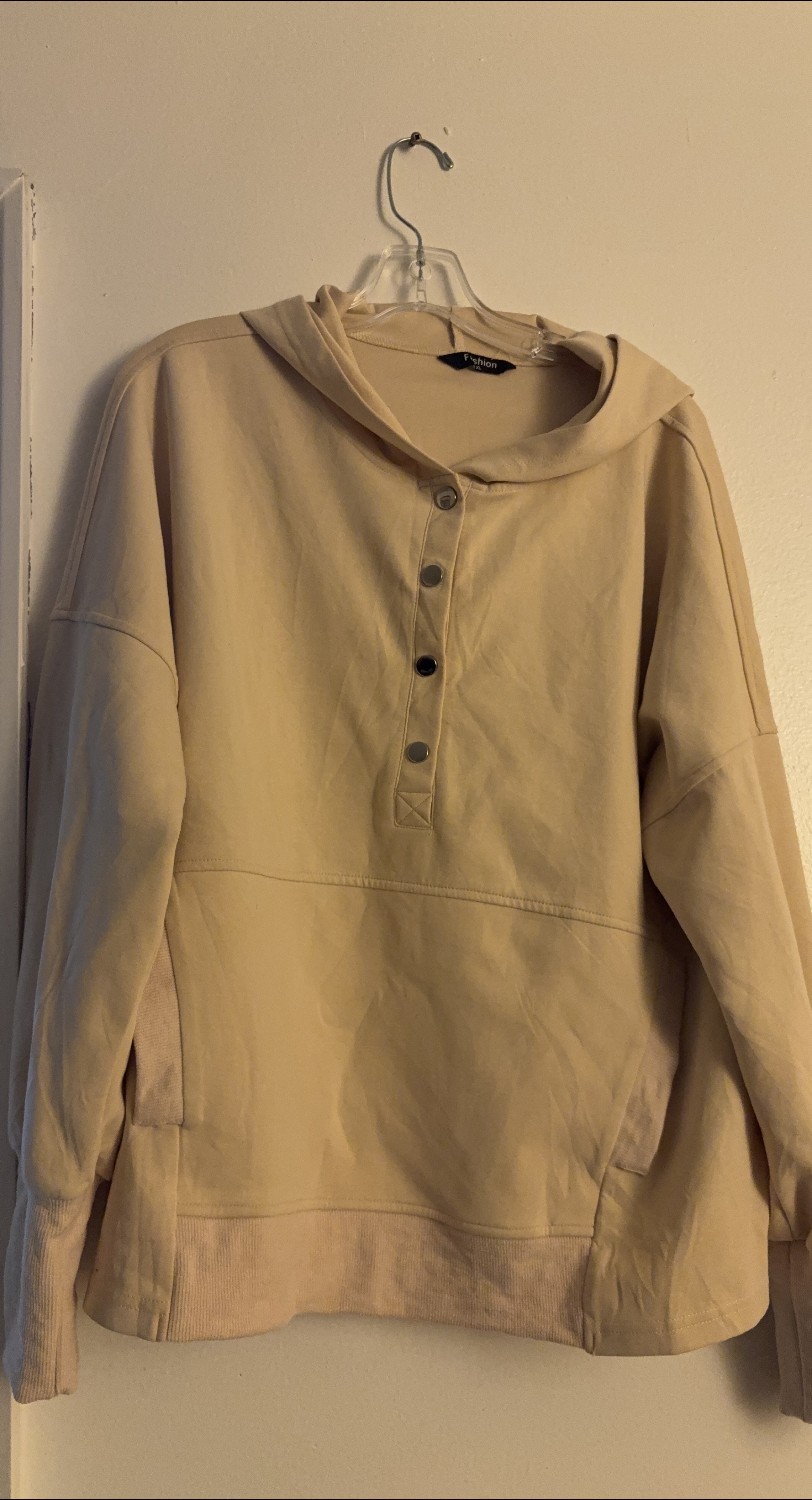 Fashion XL Beige Hoodie thumbnail