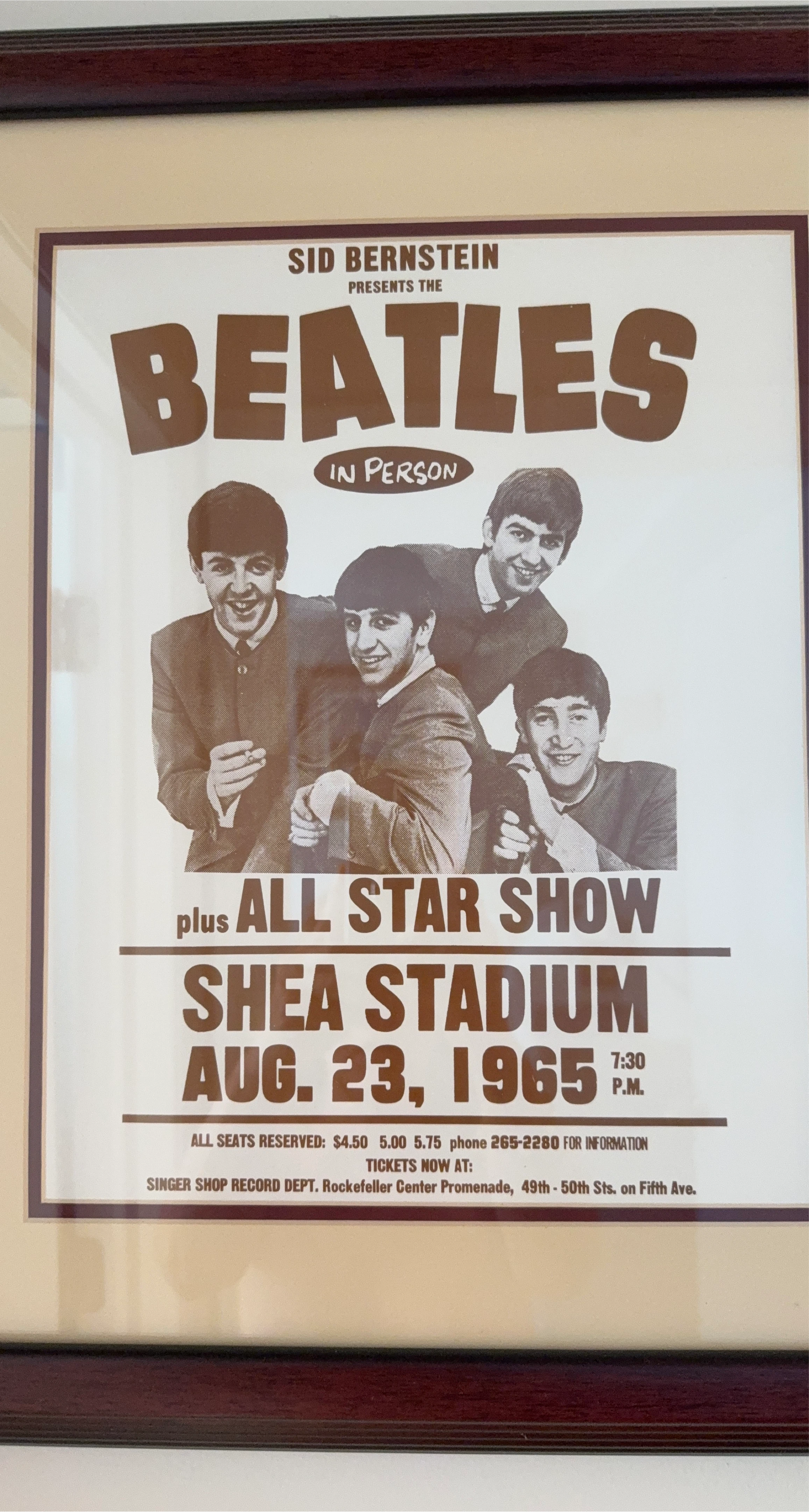 The Beatles Shea Stadium 1965 Poster thumbnail