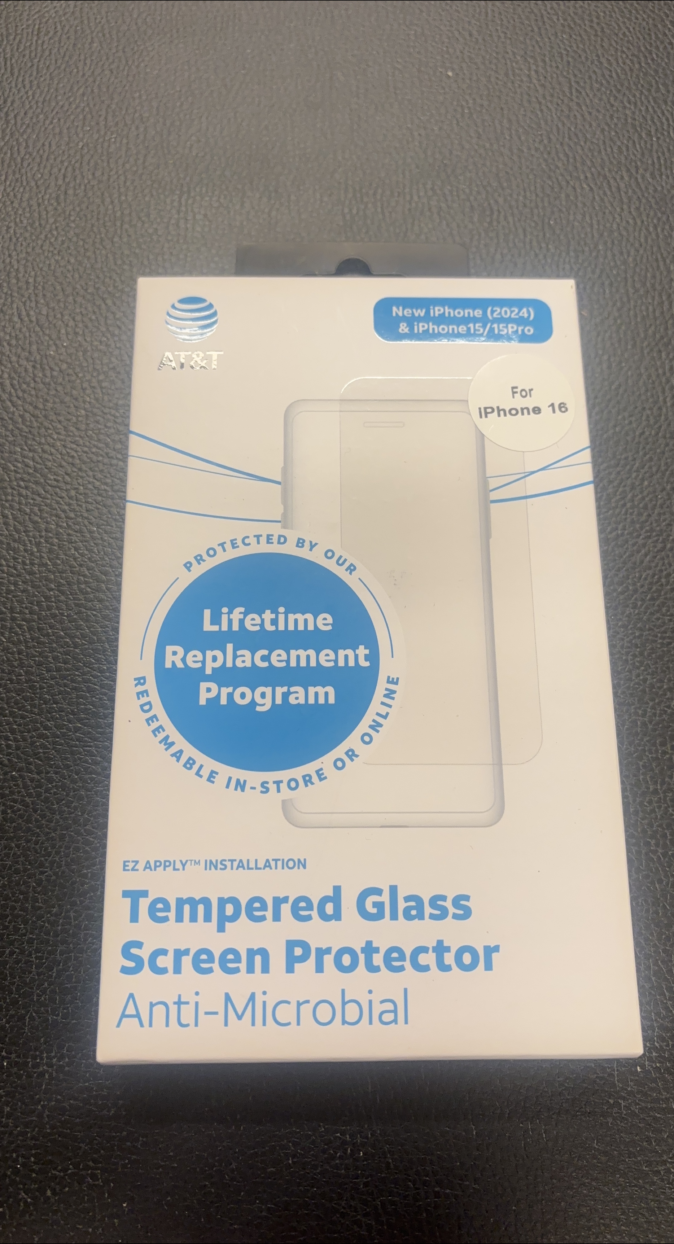 New AT&T Tempered Glass Screen Protector for iPhone 16 thumbnail