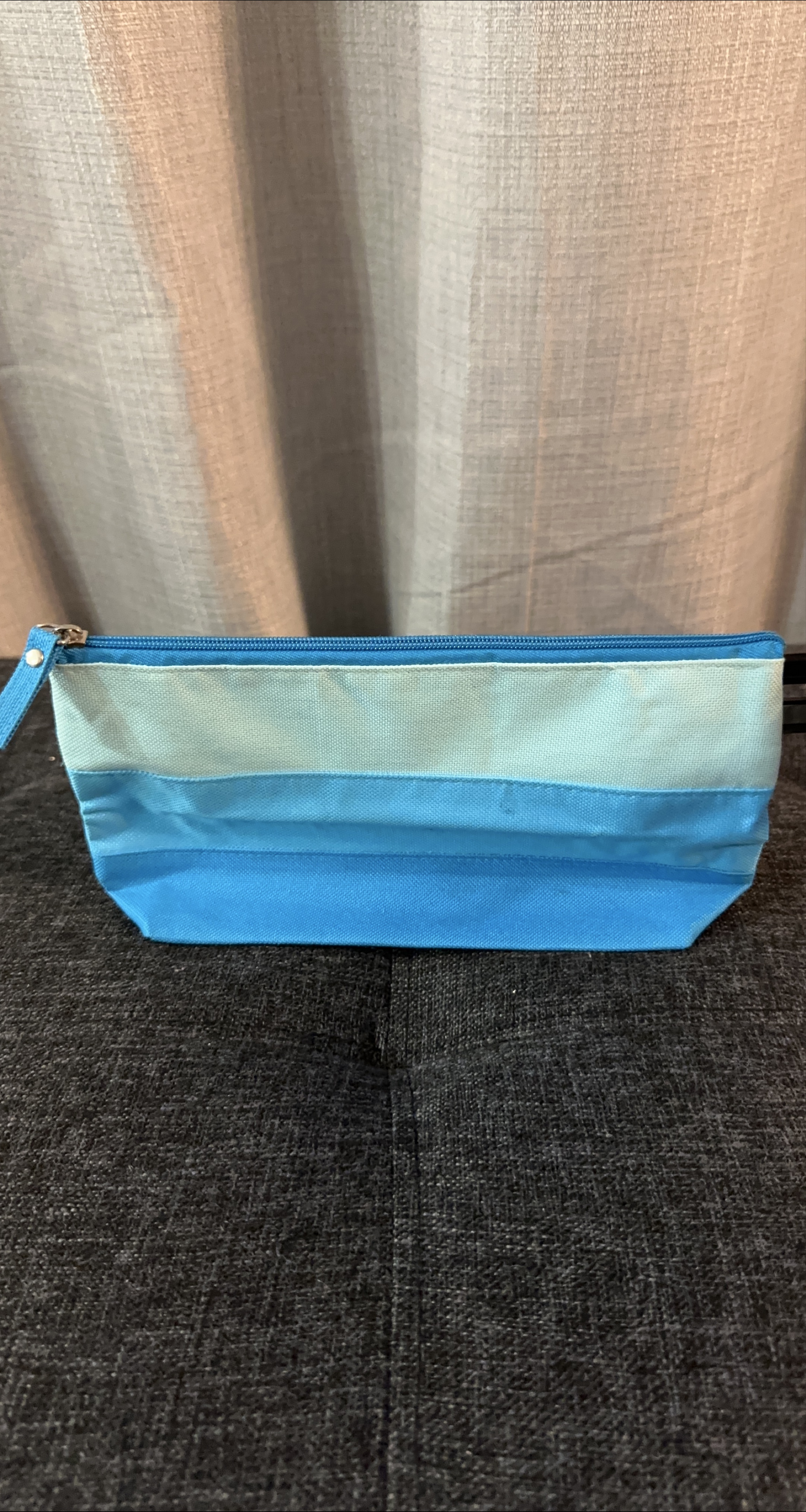 Blue Striped Travel Pouch thumbnail