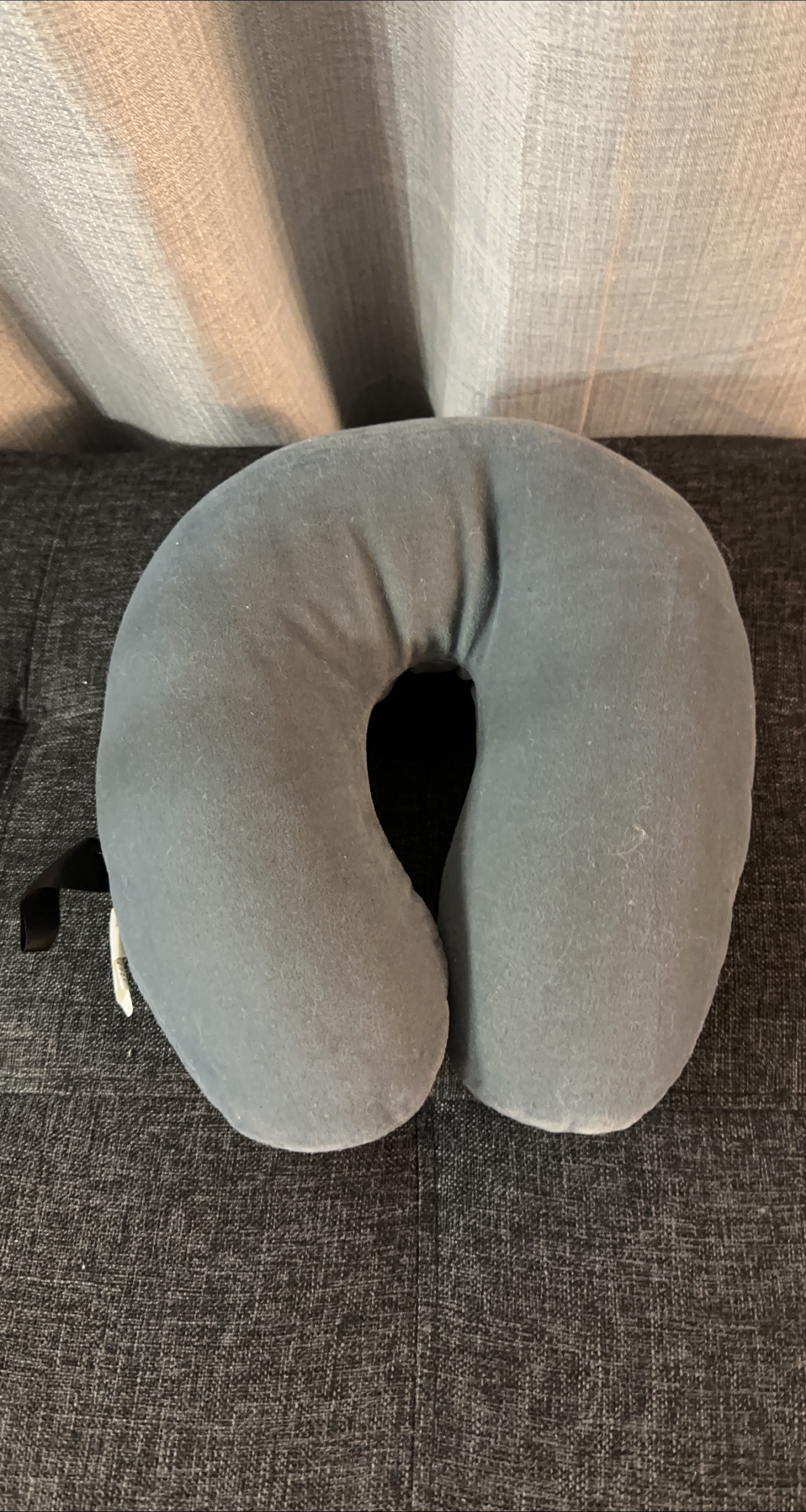 Grey Memory Foam Travel Neck Pillow thumbnail