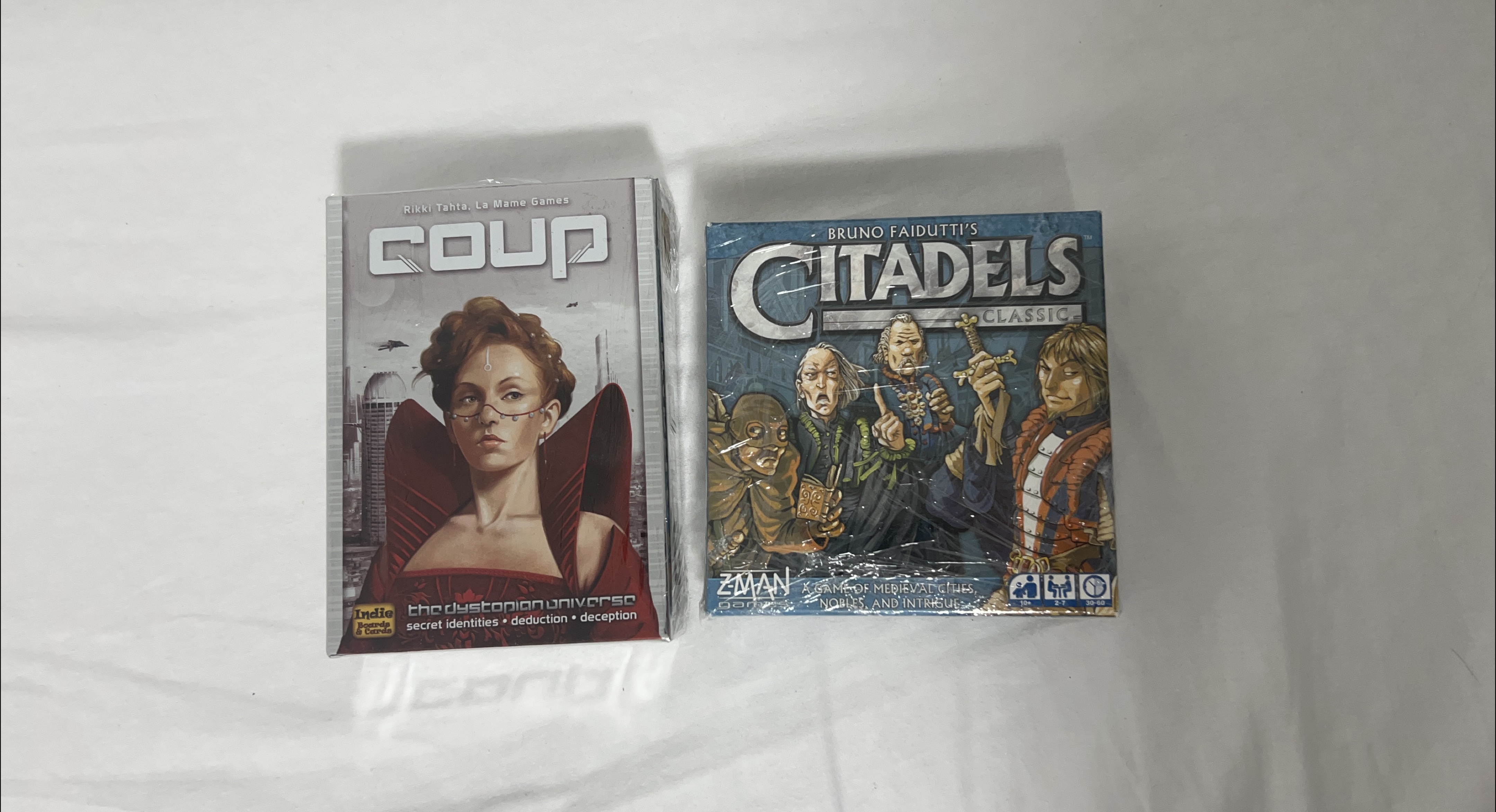 Coup & Citadels Classic Board Games