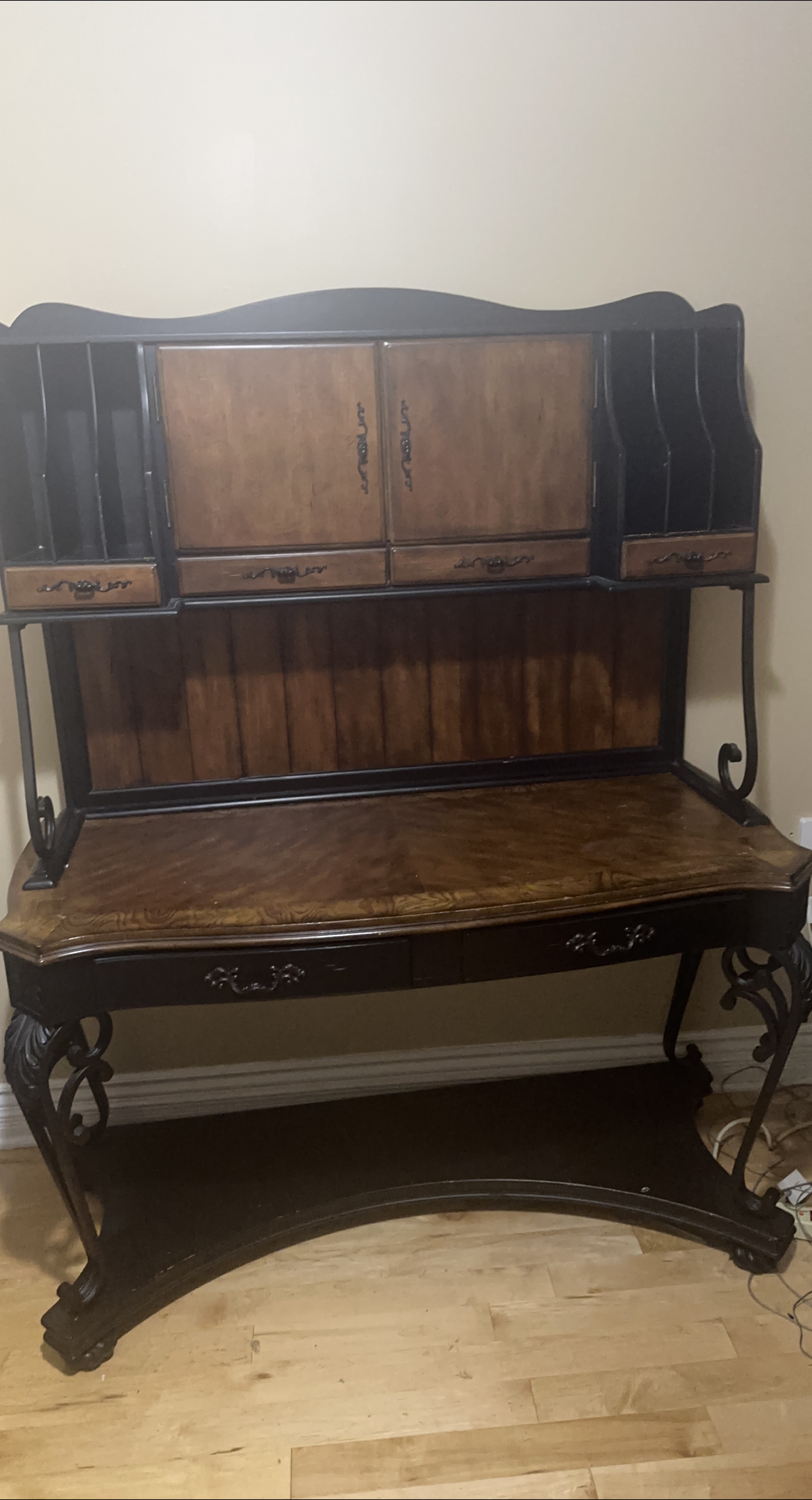Antique Secretary Desk with Hutch thumbnail