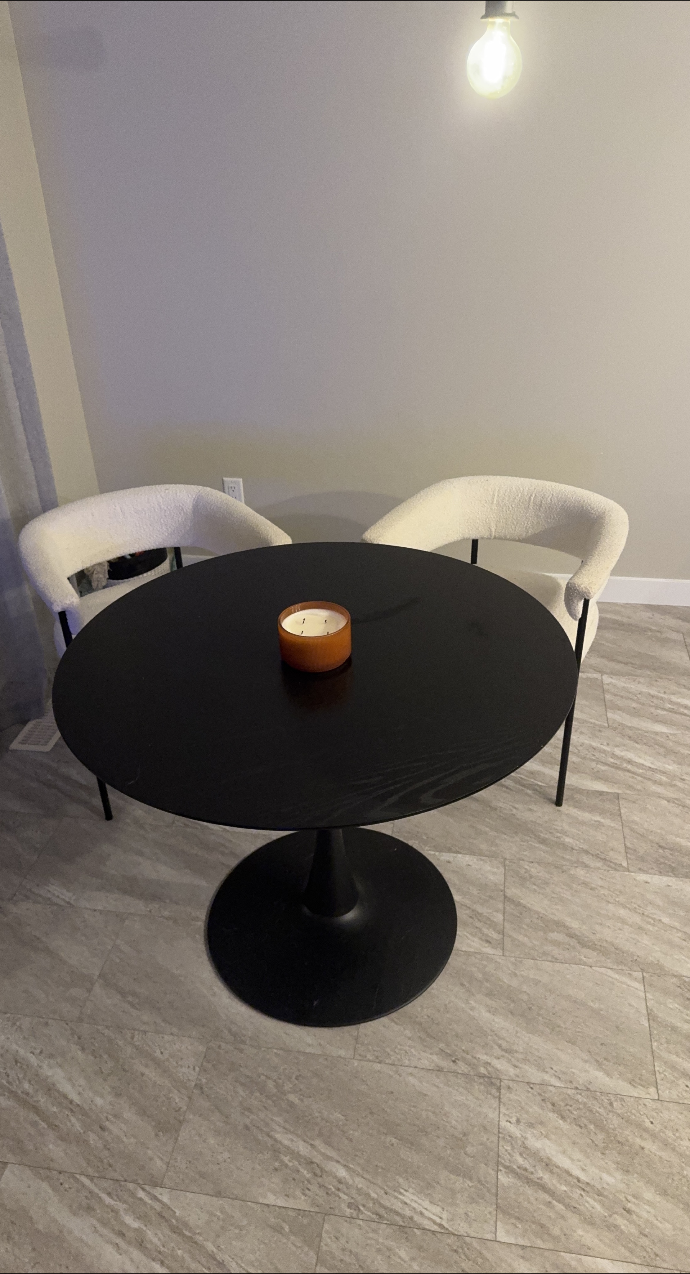 Round Black Dining Table thumbnail