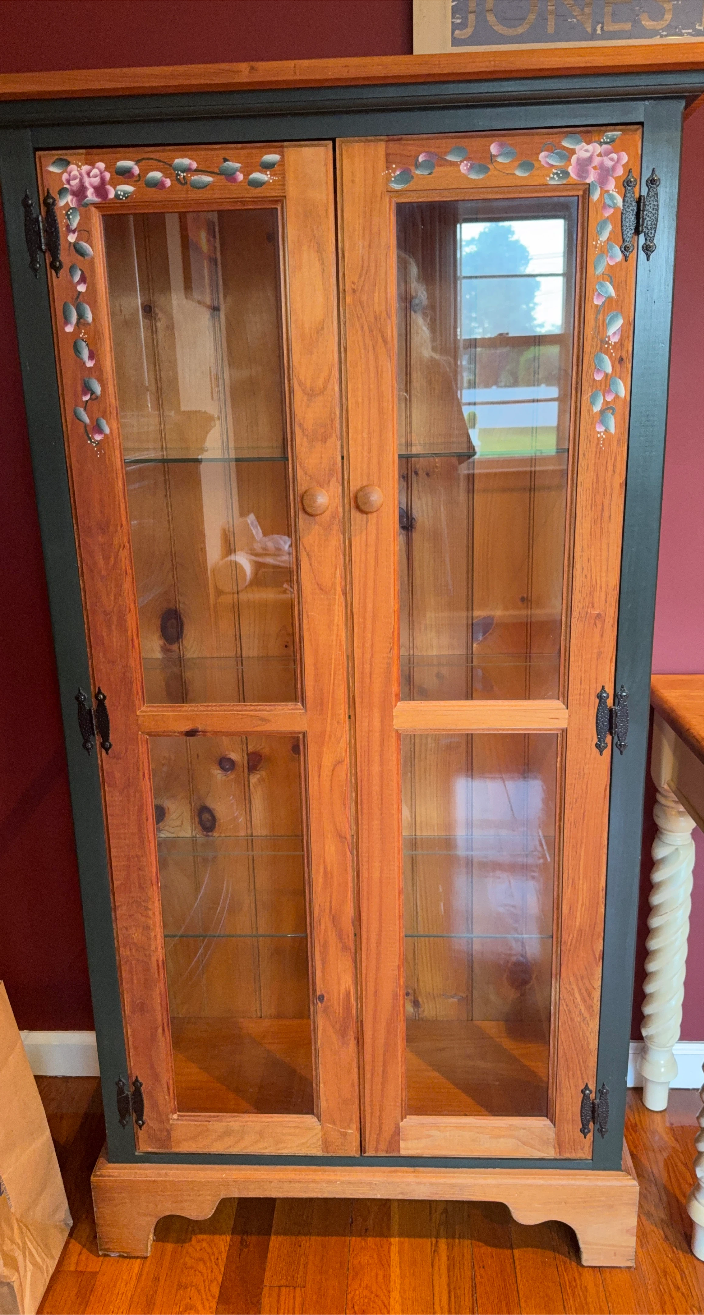 Wood & Glass Display Cabinet