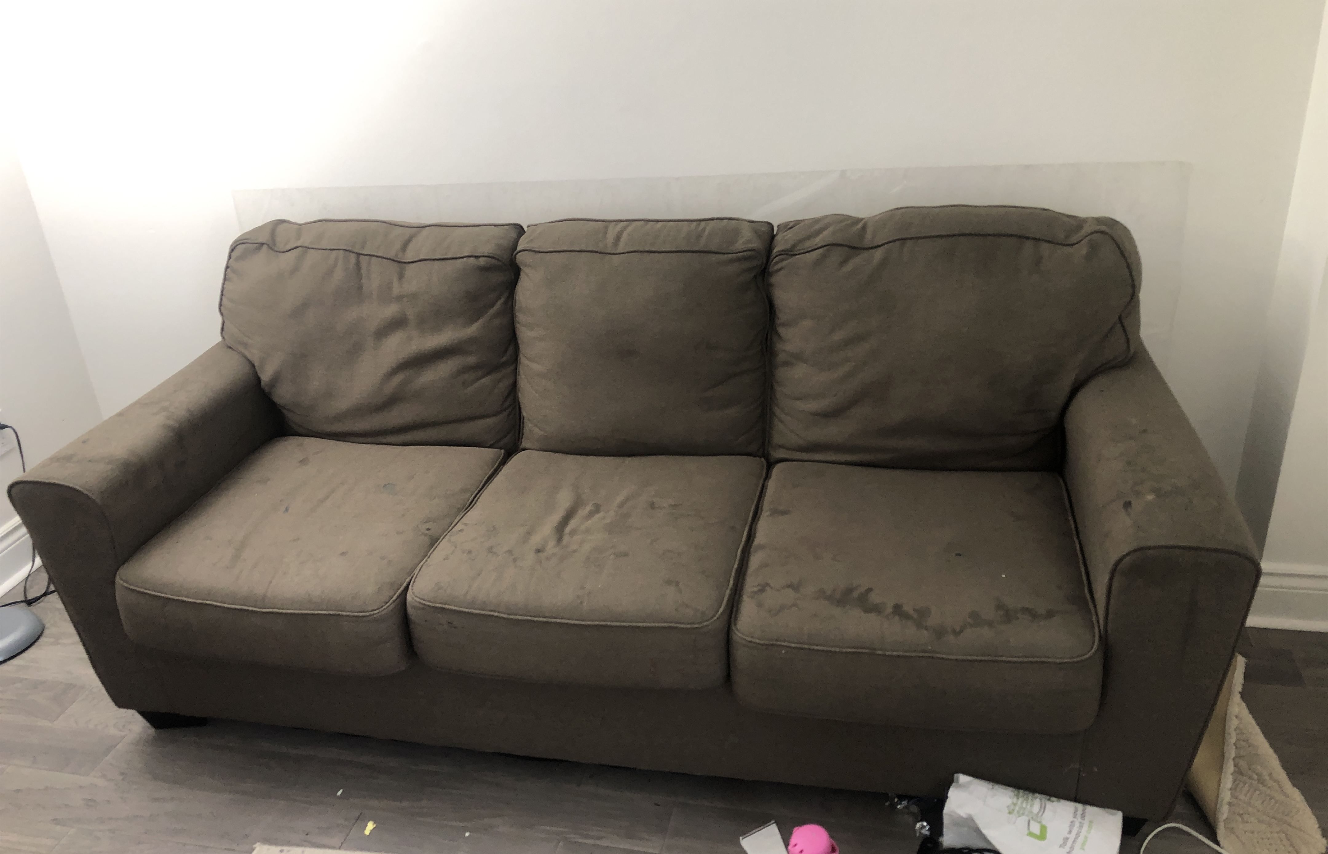 🥕 Used Three-Seat Sofa - Brown thumbnail