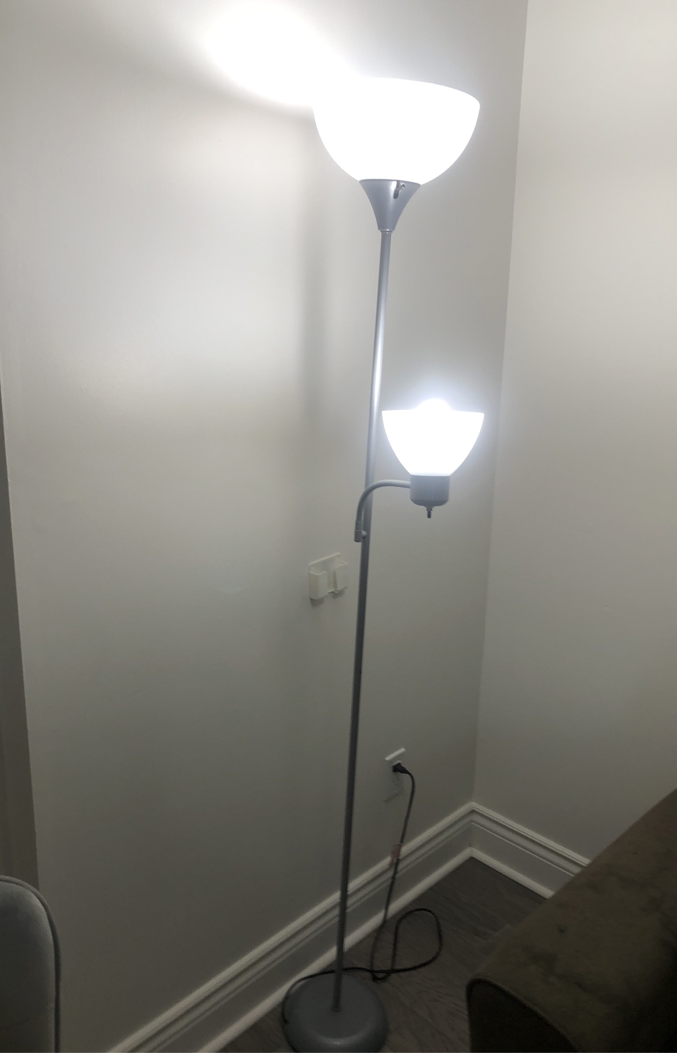 🥕MOVING OUT SALE: Standing Floor Lamp with Reading Light thumbnail