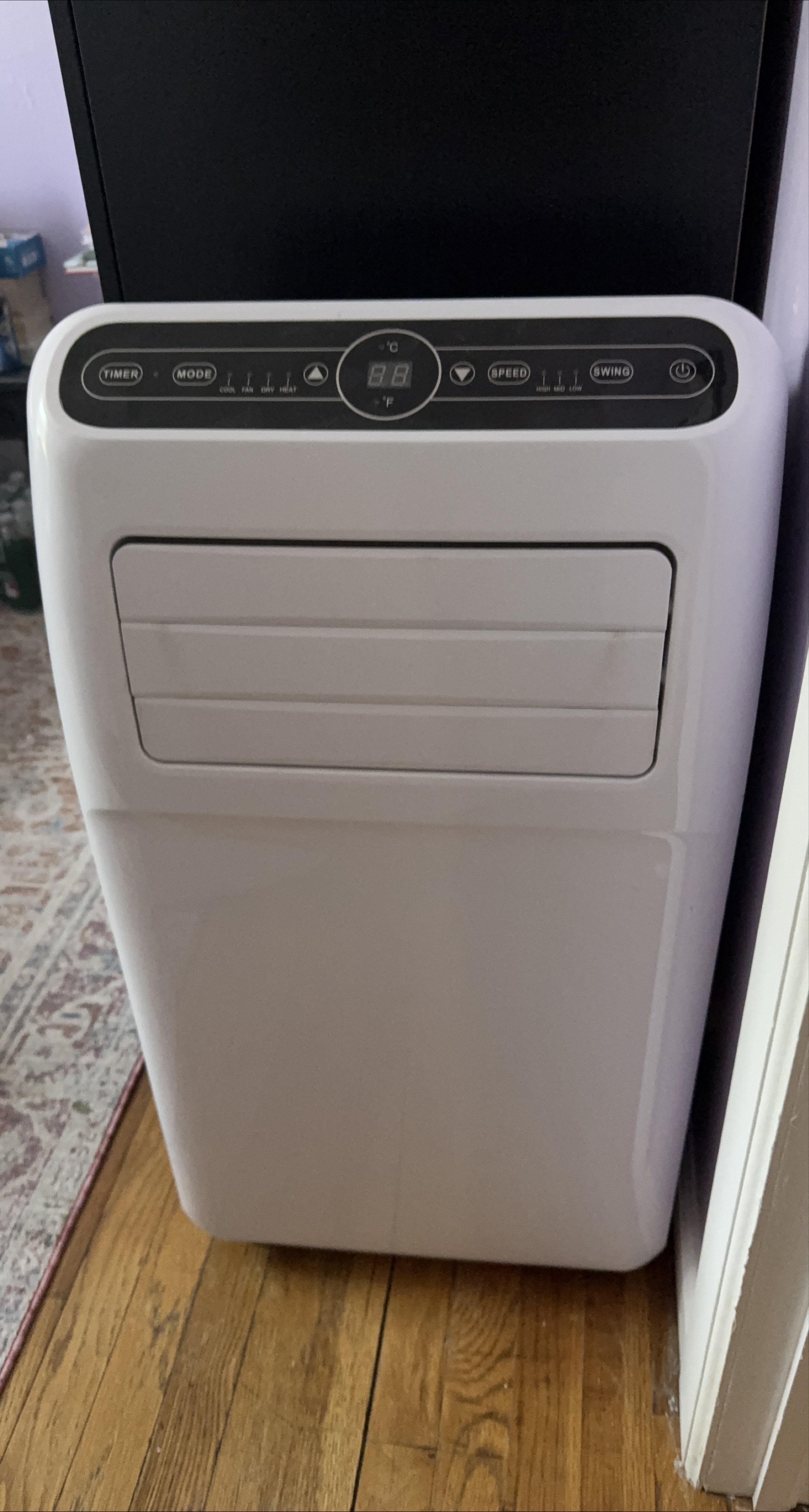 White Portable Air Conditioner Unit