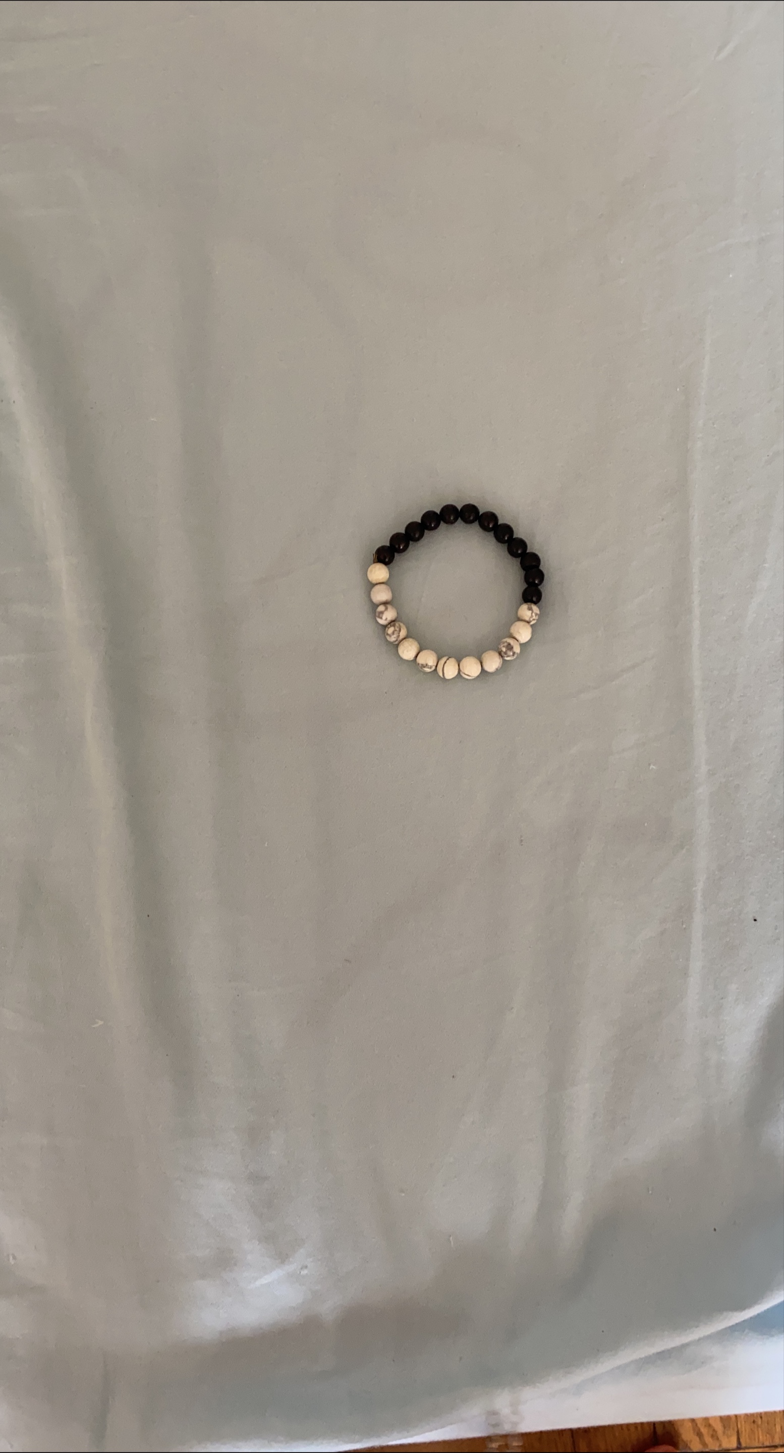 Beaded Bracelet - Black and White thumbnail