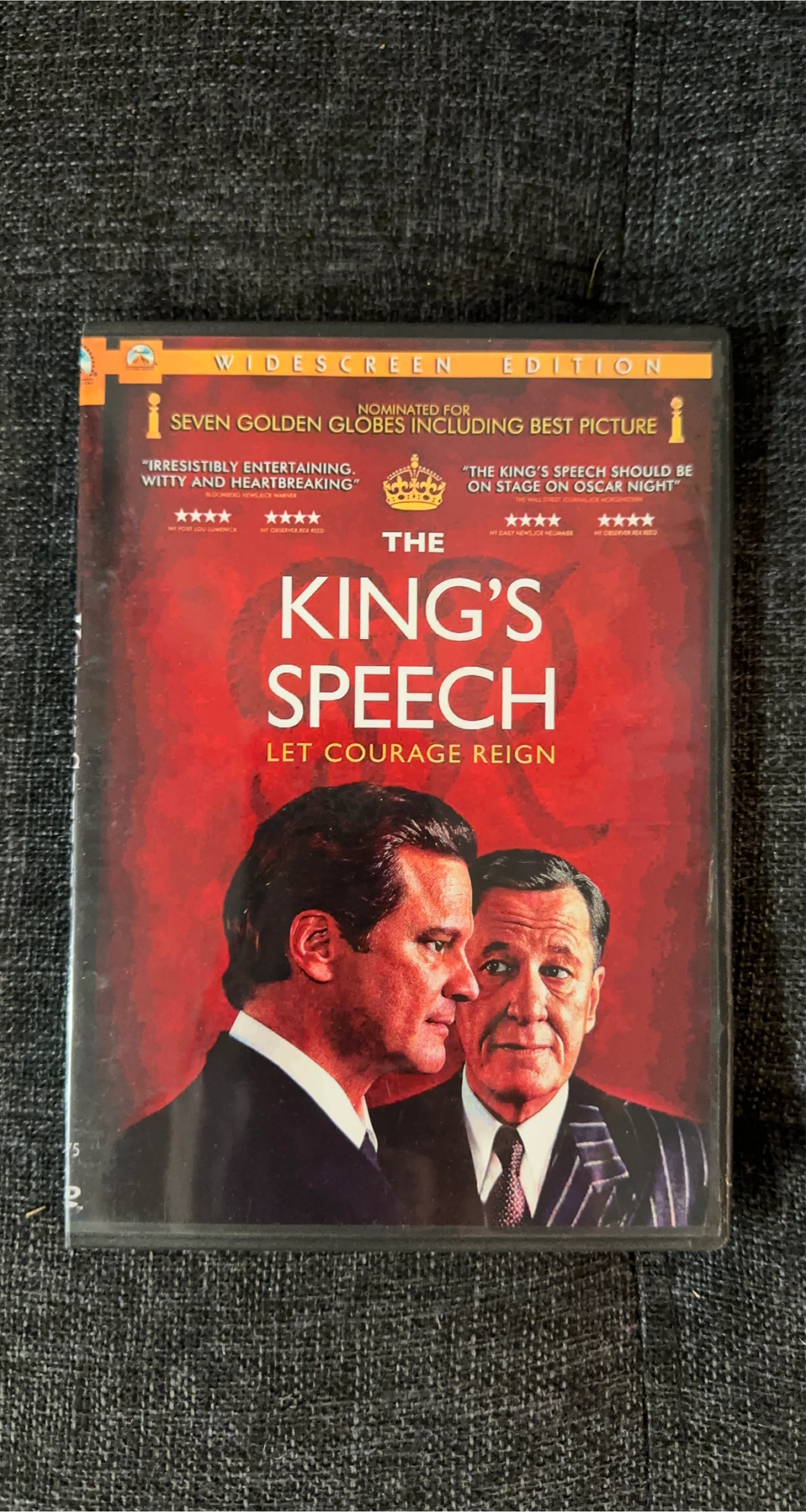 The King's Speech DVD - Widescreen Edition thumbnail