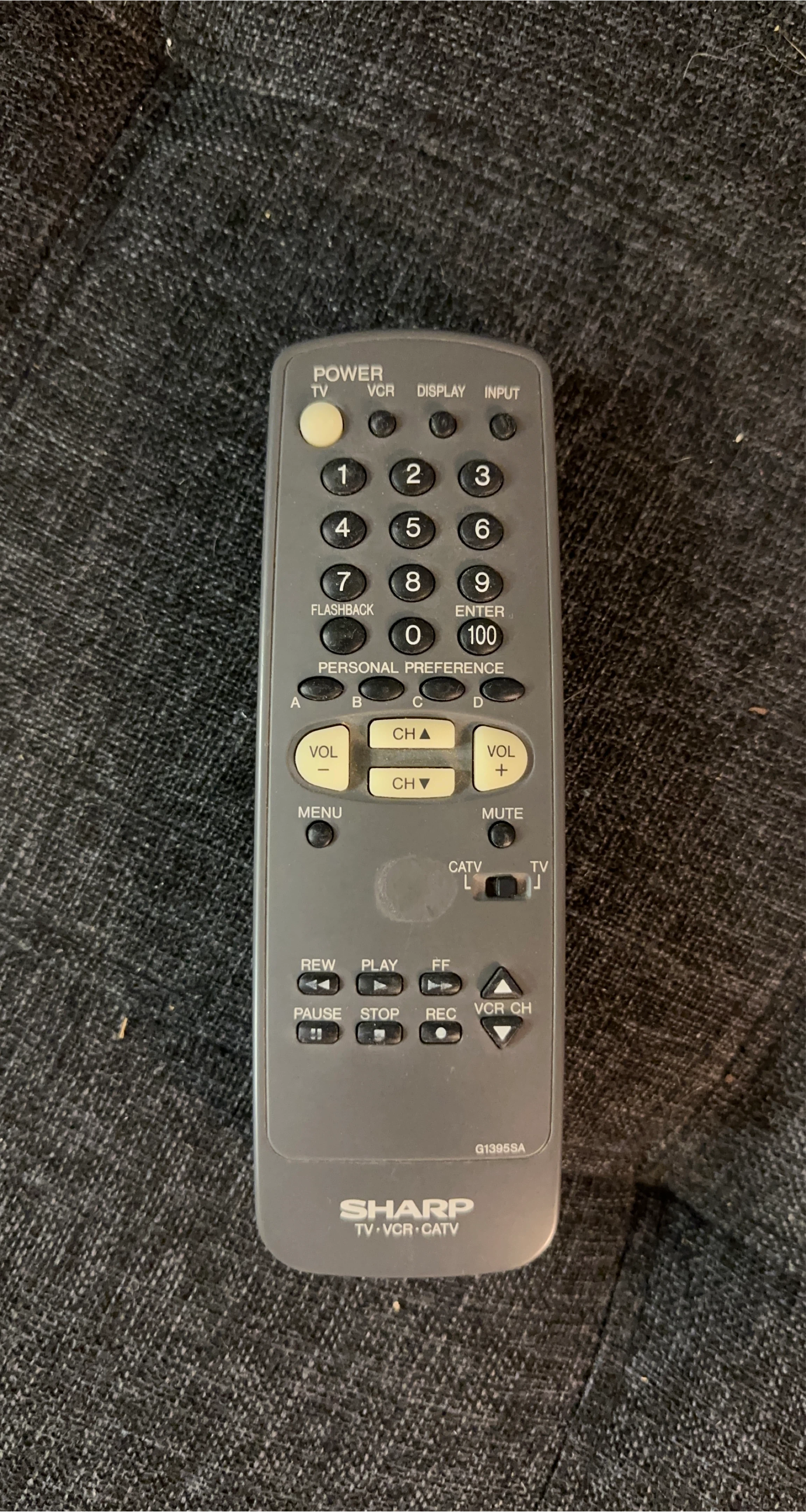Sharp TV/VCR/CATV Remote Control thumbnail