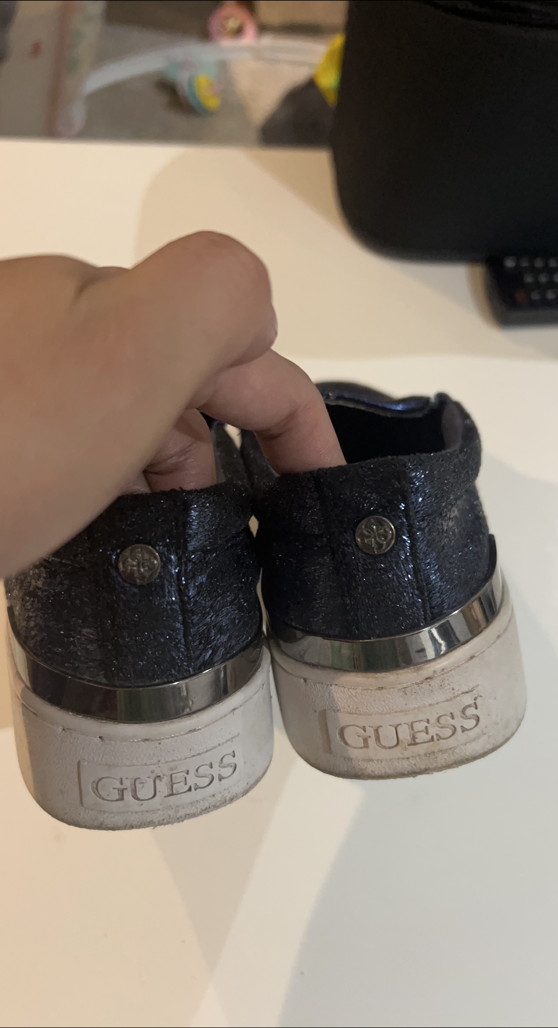 Guess Slip-On Shoes - Blue, Size 7